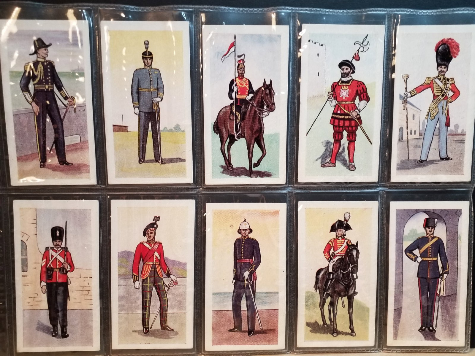 1954 Mornflake Oats Cereal Cards Original British Uniforms Complete 25 card set: Complete set, in very good condition.