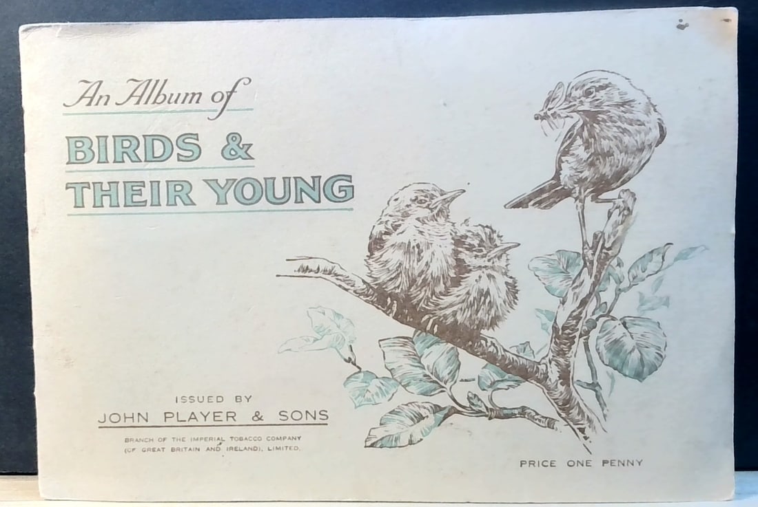 1930s J. Player Album of Birds and Their Young Original Set Tobacco Cards Album: Early Original Cards Album