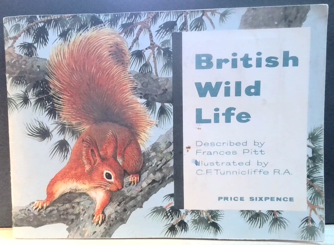 Vintage Album of British Wild Life Original Set Tea Cards Album: Early Original Cards Album