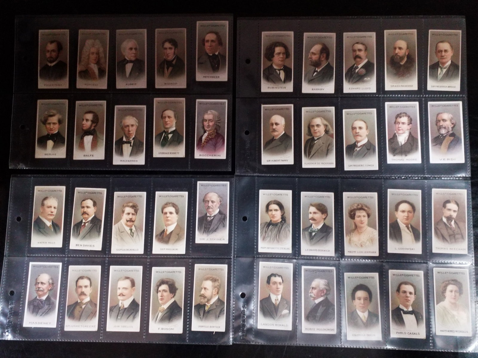 1911 Musical Celebrities 2nd Series Full 50 Cards Original Tobacco cards Set Verdi etc. (1 of 5)