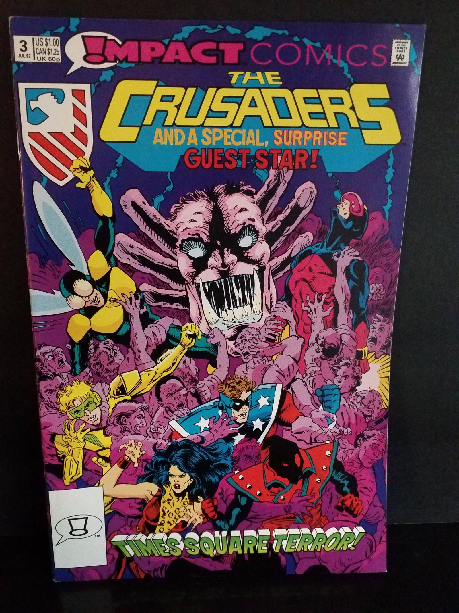 Impact Comics The Crusaders #3 Times Square Terror! 1992 VF-NM (1 of 2)