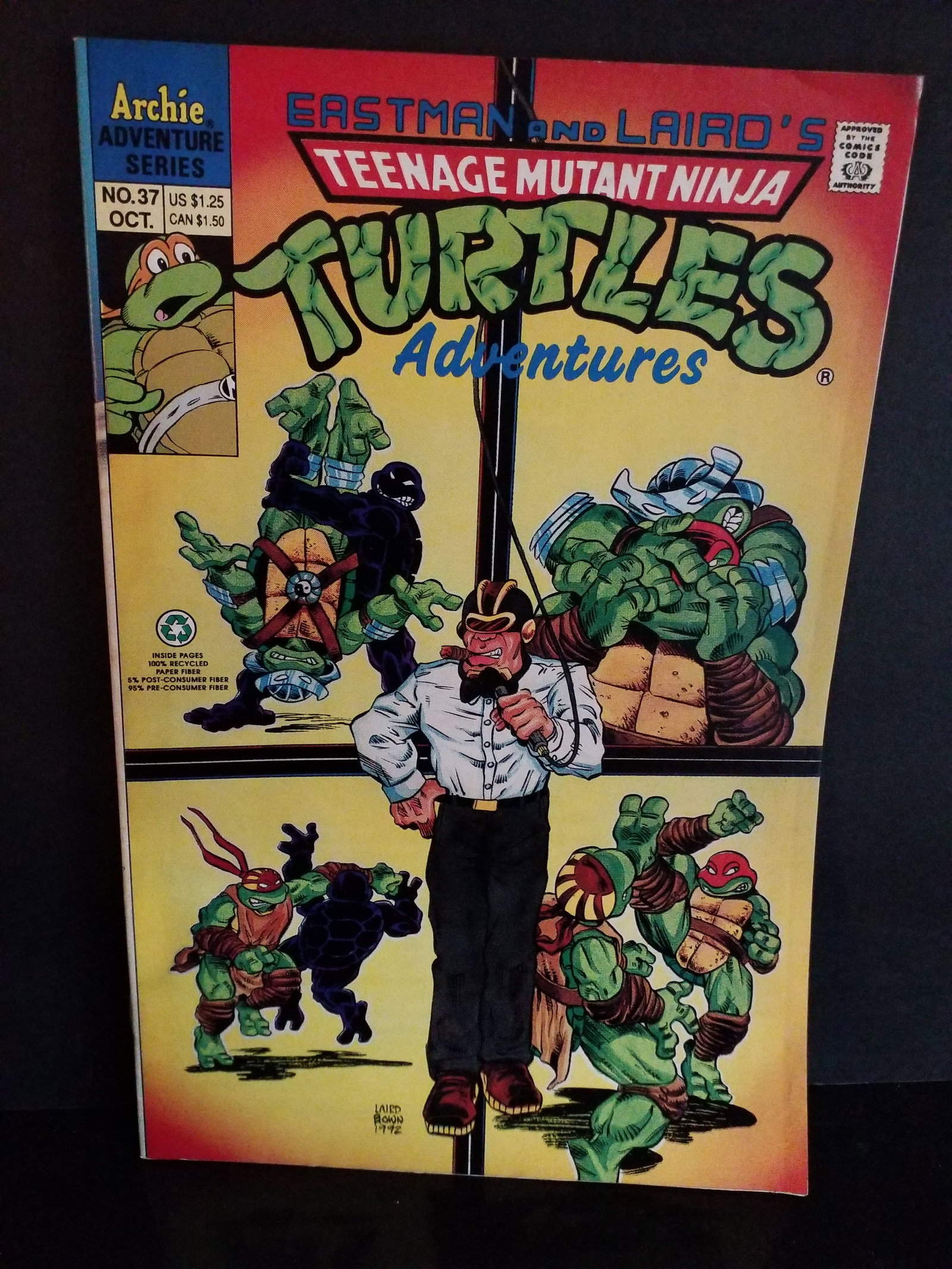 Teenage Mutant Ninja Turtles Adventures #37 1992 Archie High Grade VF+-NM (1 of 2)
