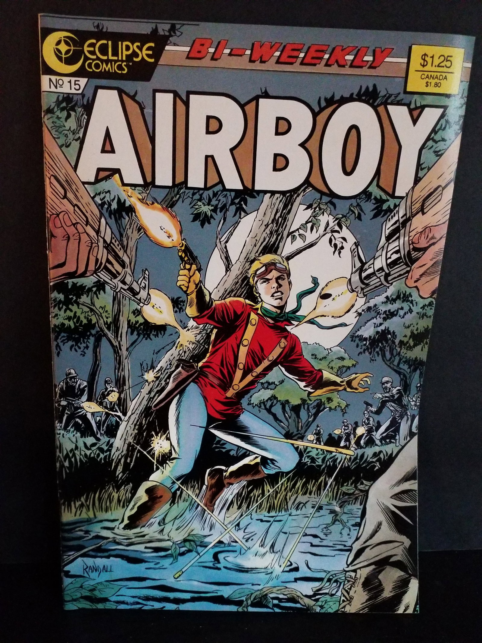 AIRBOY #15 1986 Eclipse comics CHUCK DIXON STAN WOCH VF+-NM (1 of 2)