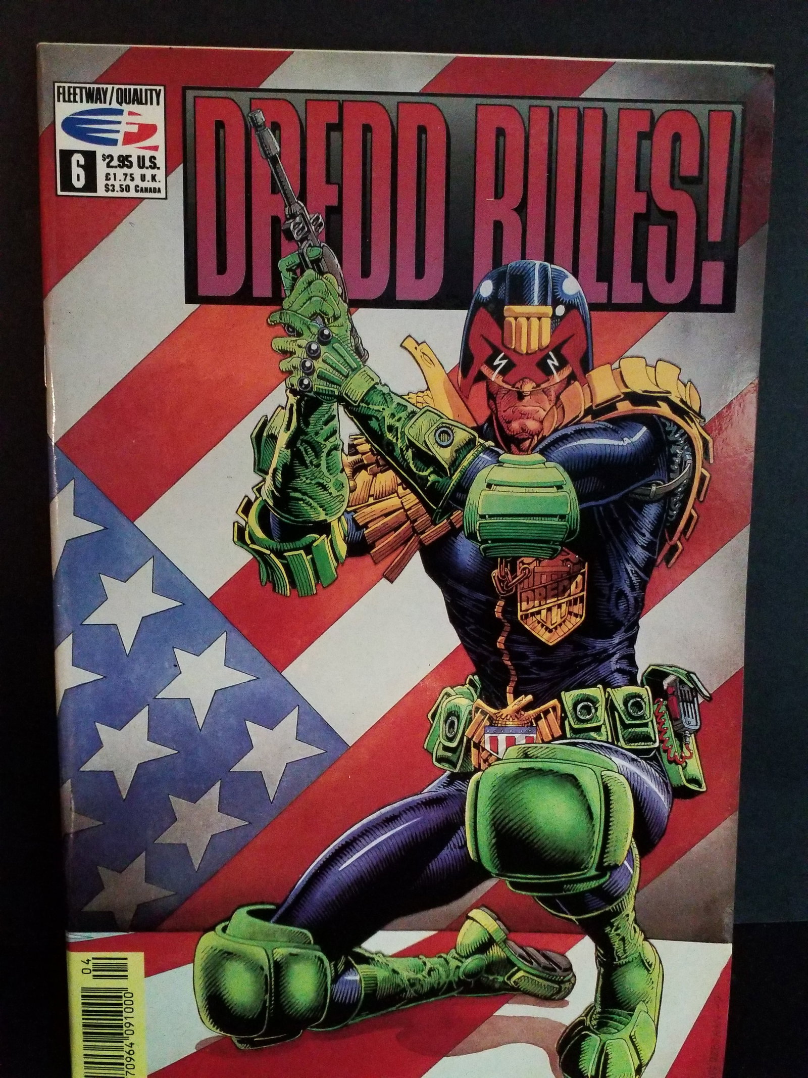 DREDD RULES! # 6 NM FLEETWAY/QUALITY 1992 Judge Dredd Comics VF+-NM (1 of 2)