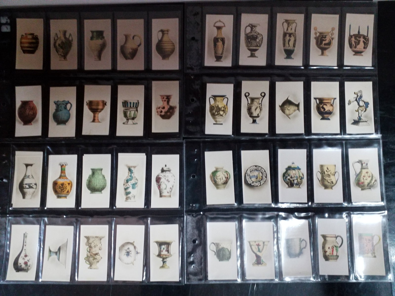 1927 Antique Pottery hand Colored Real Photo Set of 48 Original De Reszke Tobacco cards Set Complete (1 of 4)