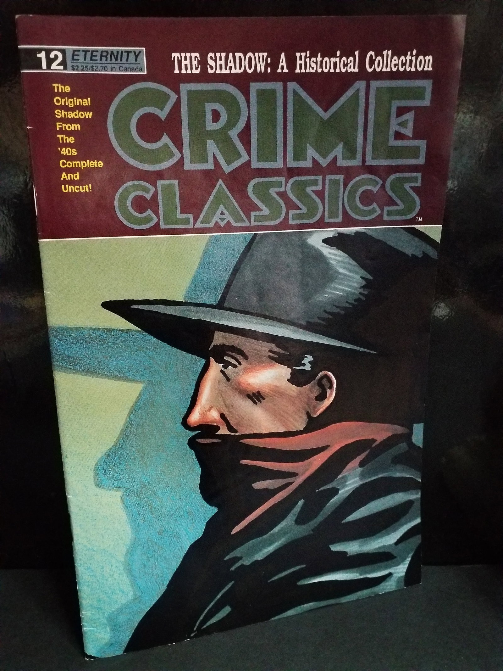 Crime Classics #12 Eternity the Shadow Penultimate Issue Original Shadow from the 40s VF+-NM: In super condition. Higher Grade comic. Although we are not comic book graders the majority of the comic books in this sale are in exceptional condition. All Comics come bagged and boarded, Please vie