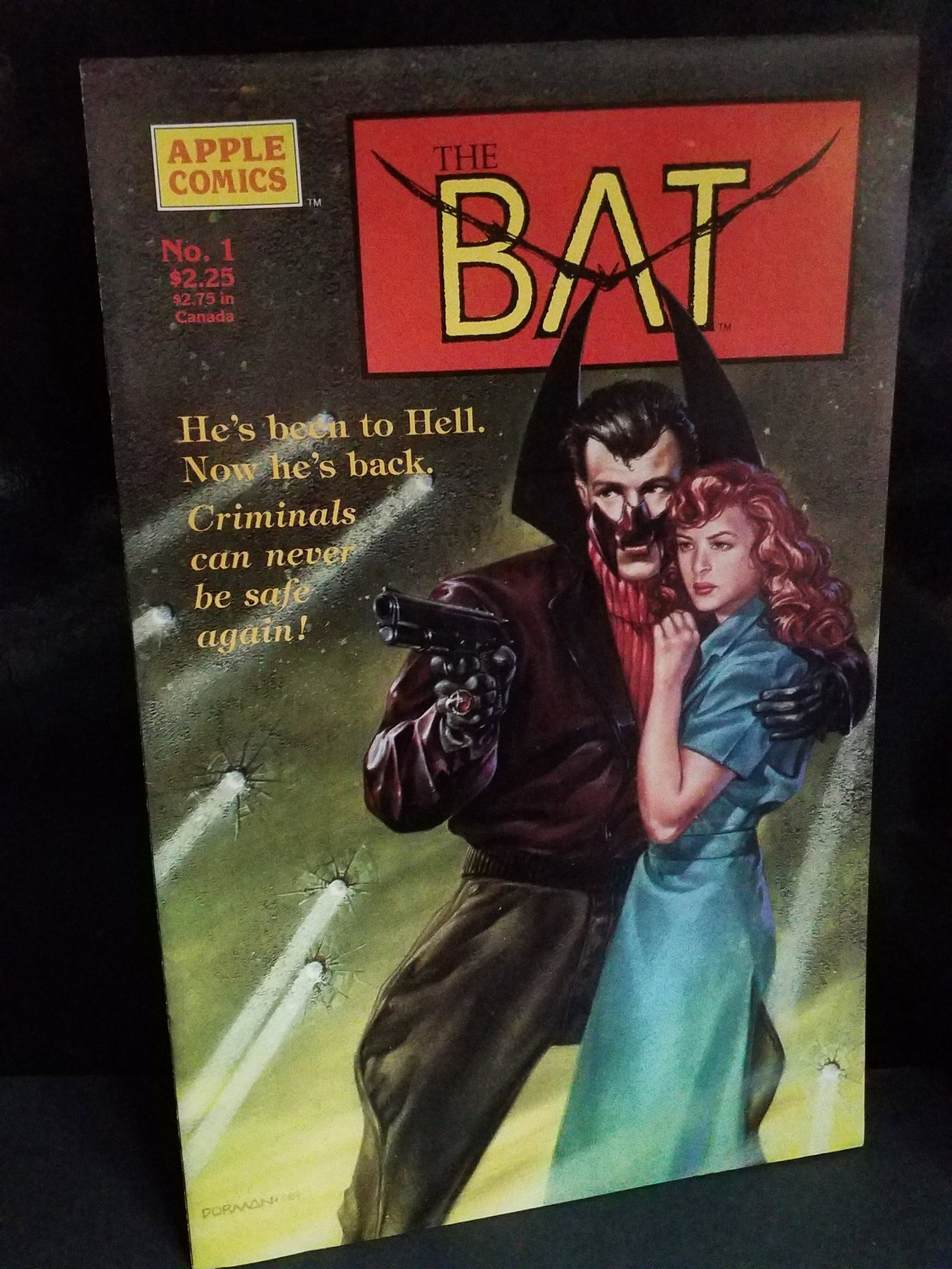 The Bat #1 Apple Press 1990 BATMAN ORIGIN HOMAGE Wheatley Dorman HIGH GRADE VF+-NM (1 of 2)