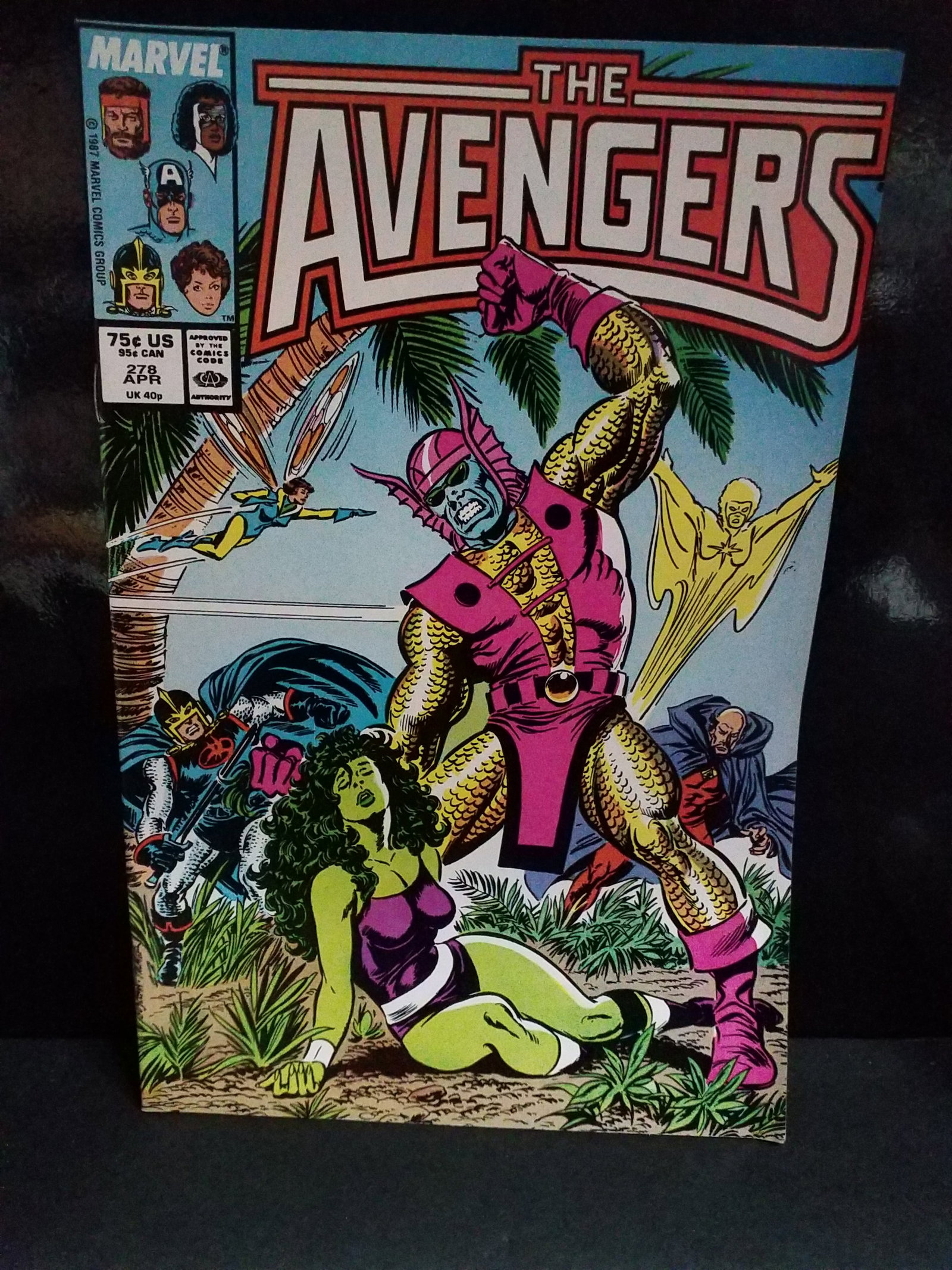 Avengers #278 (1987) She-Hulk! Captain America! The Wasp VF+-NM (1 of 2)