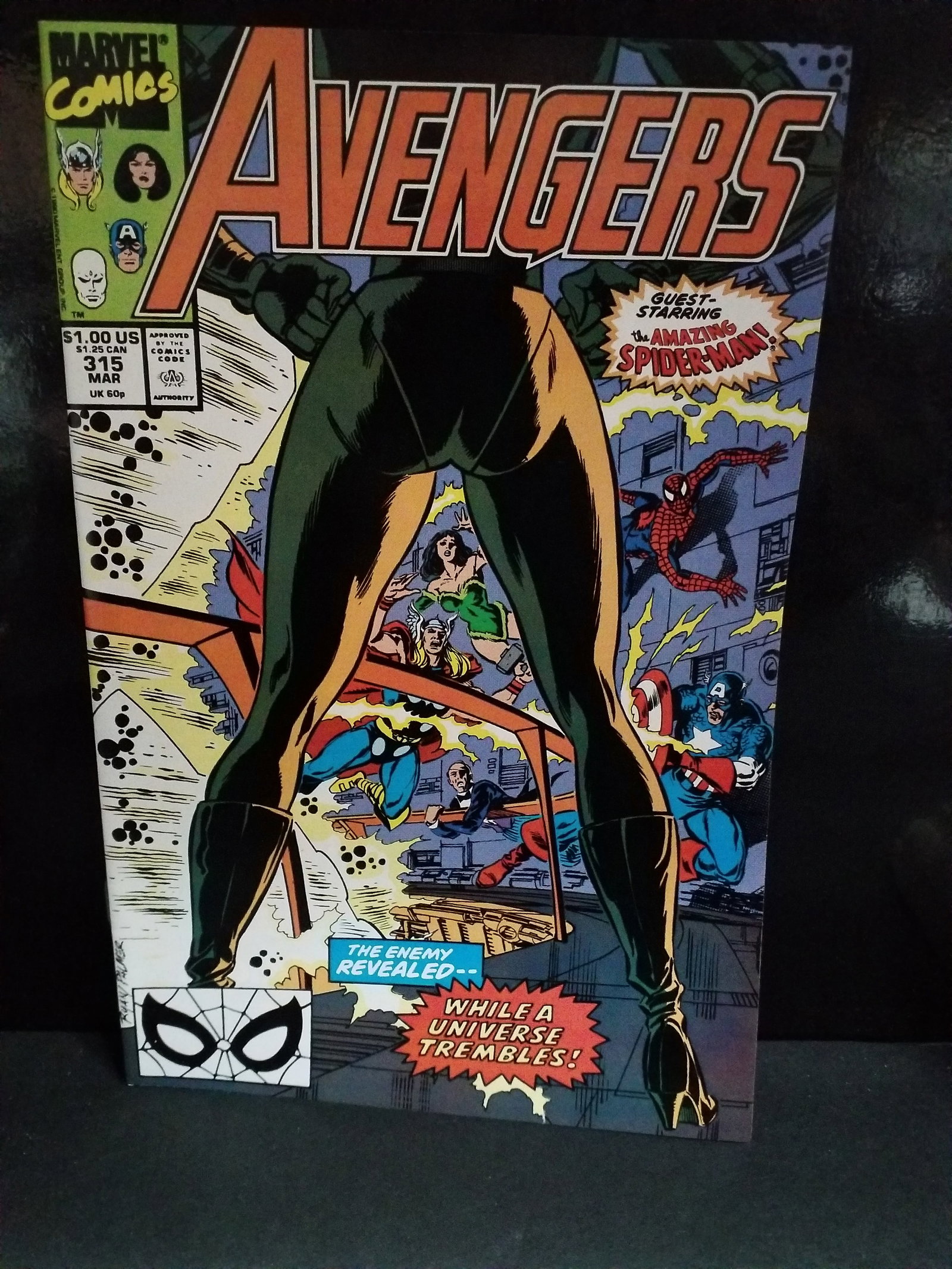 Marvel Comics The Avengers #315 1990 Spiderman Byrne Ryan VF+-NM (1 of 2)