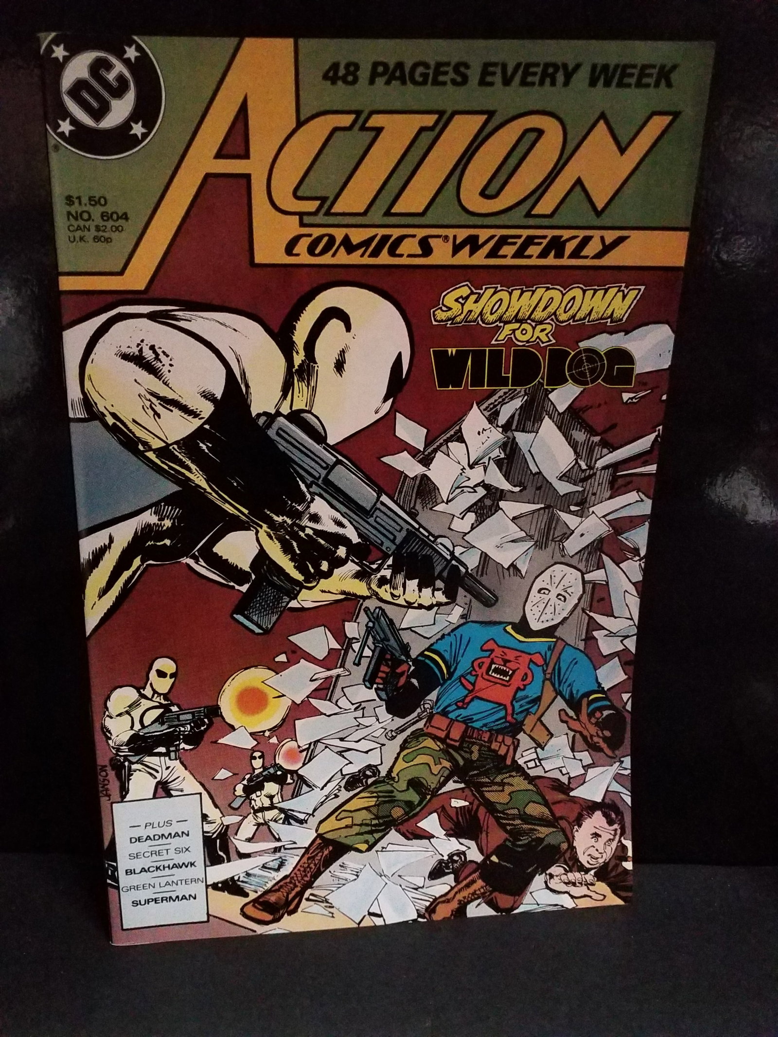 Action Comics 604 DC Comics Gil Kane Curt Swan Wild Dog Deadman Secret Six 1988 VF+-NM (1 of 2)