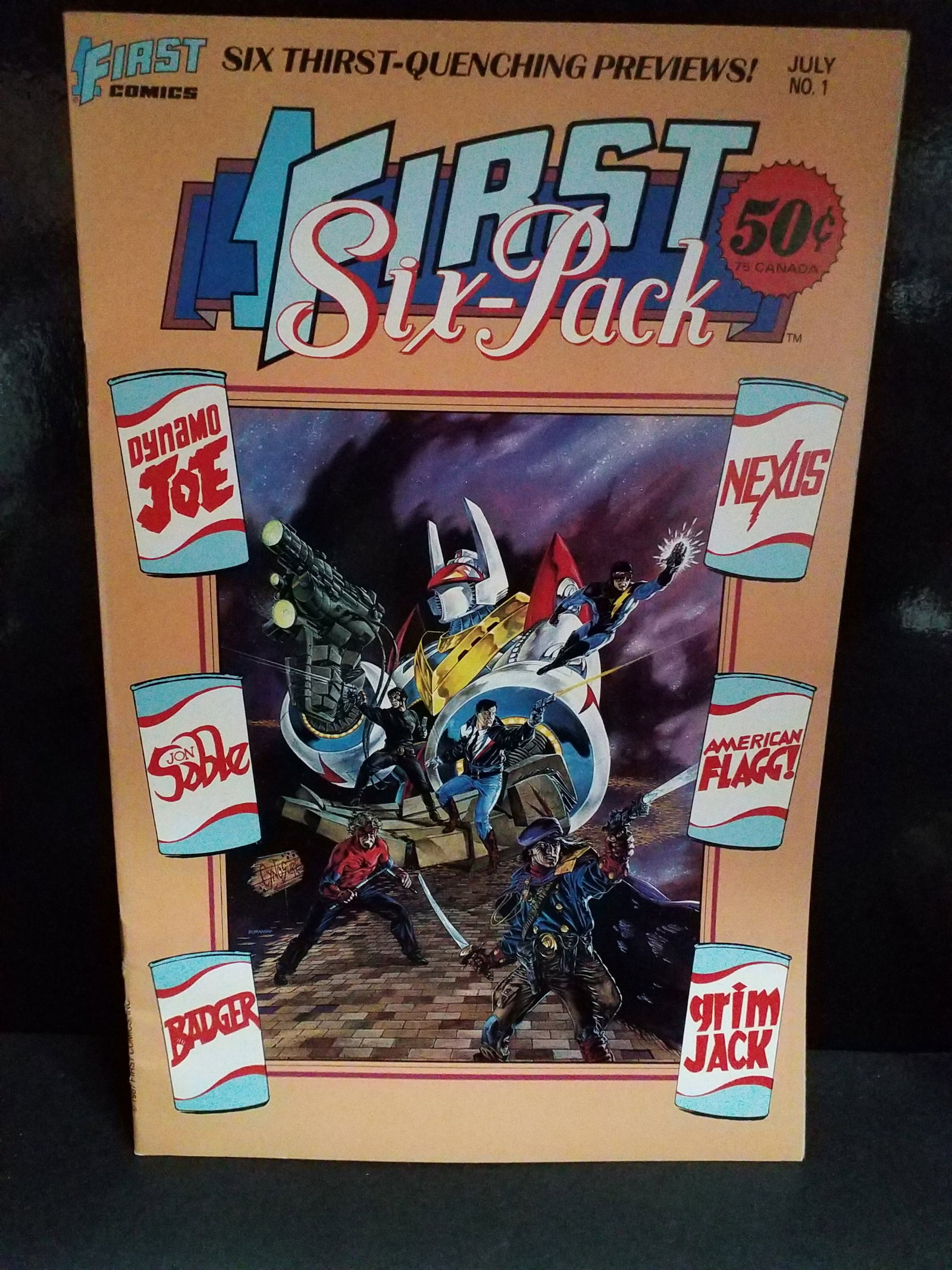 FIRST SIX-PACK # 1 NEXUS JON SABLE GRIM JACK AMERICAN FLAGG VF+-NM: Adding Comic books and other items daily to our current sale!In super condition. Higher Grade comic. Although we are not comic book graders the majority of the comic books in this sale are in exceptio