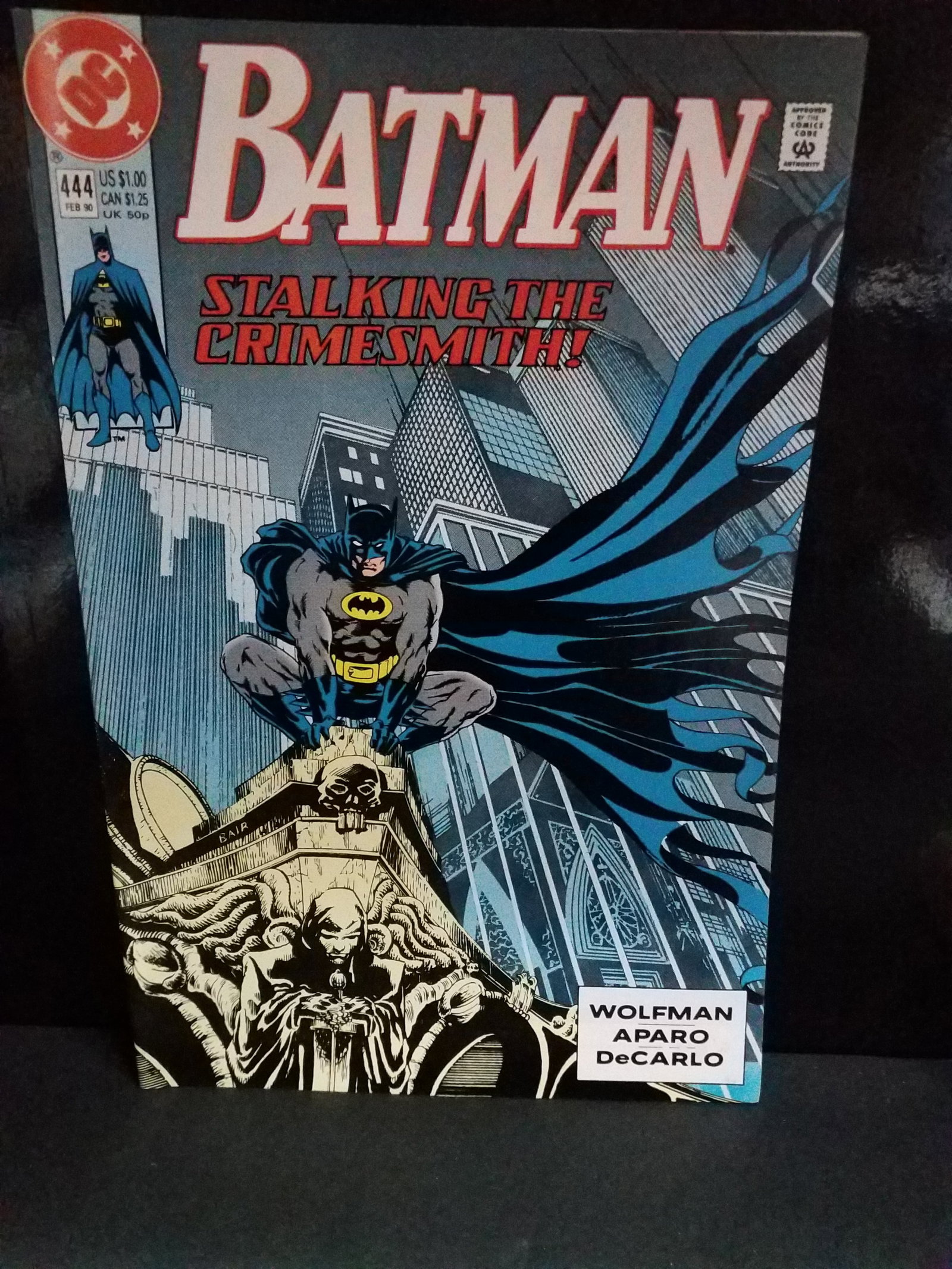 Batman #444 DC comics Crimesmith Jim Aparo VF+-NM (1 of 2)
