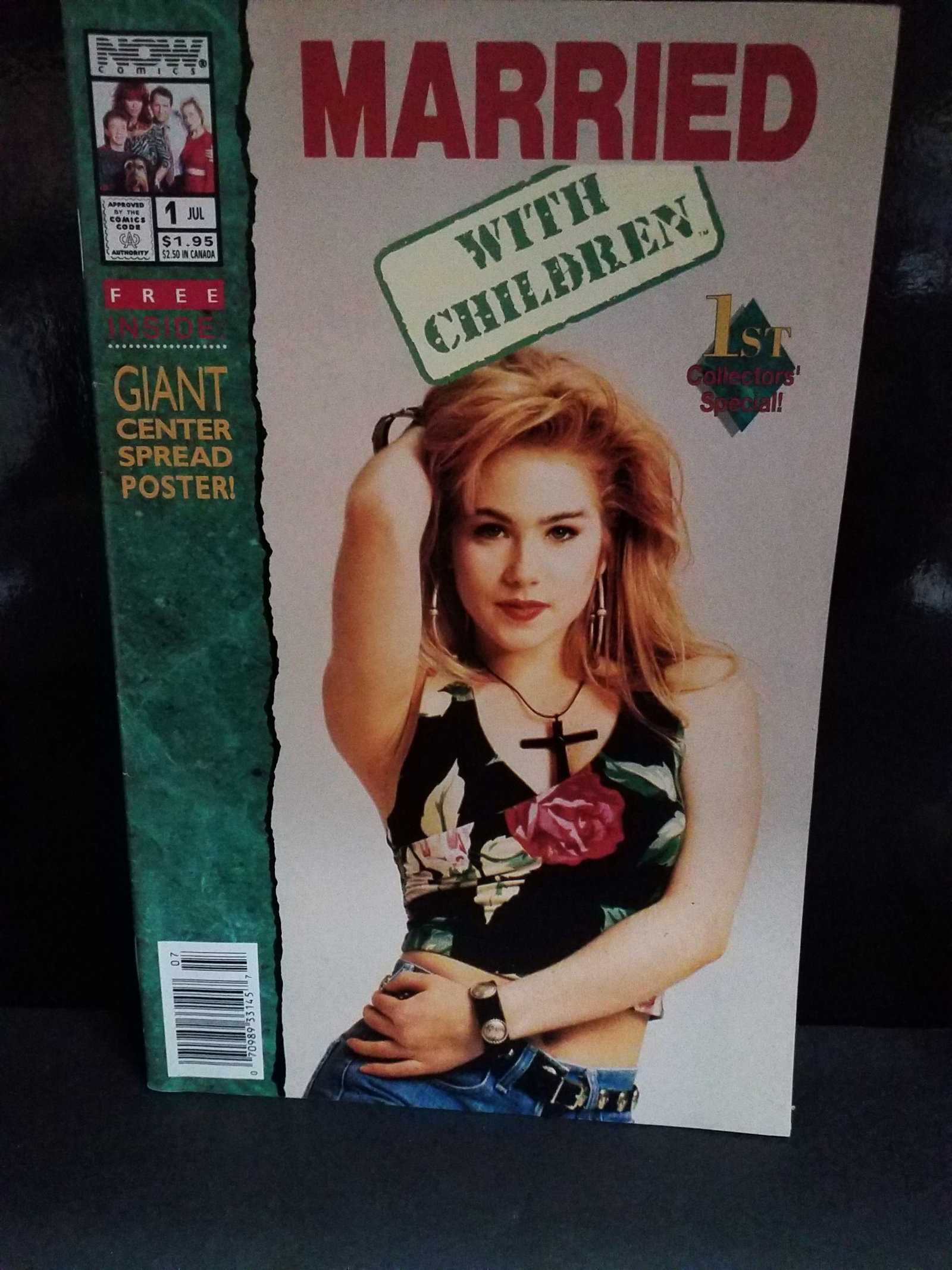Married With Children #1 Now Comics 1992 Christina Applegate w/ Poster VF+-NM (1 of 2)