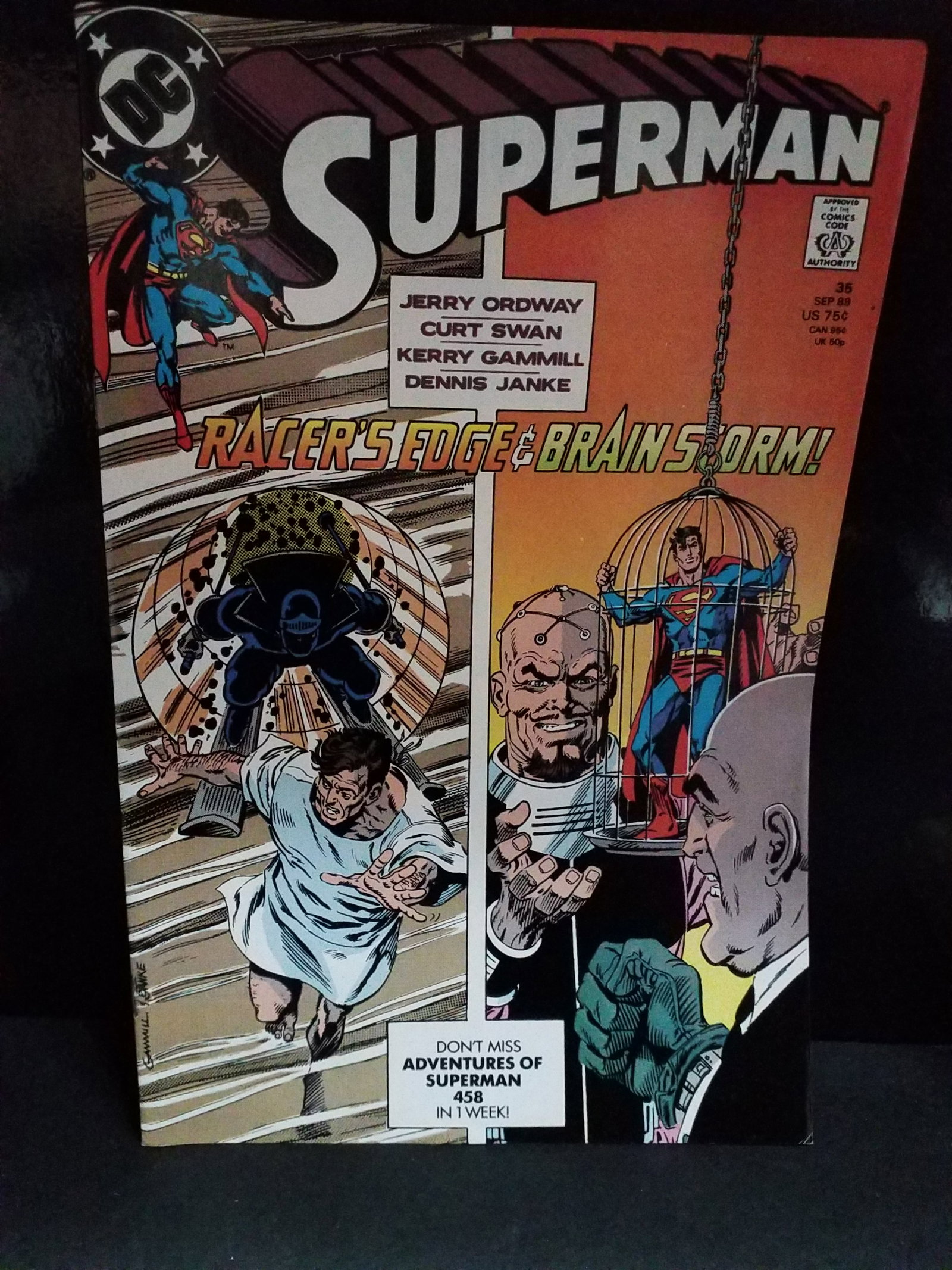 Superman (2nd Series) #35 DC Black Racer Lex Luthor VF+-NM (1 of 2)