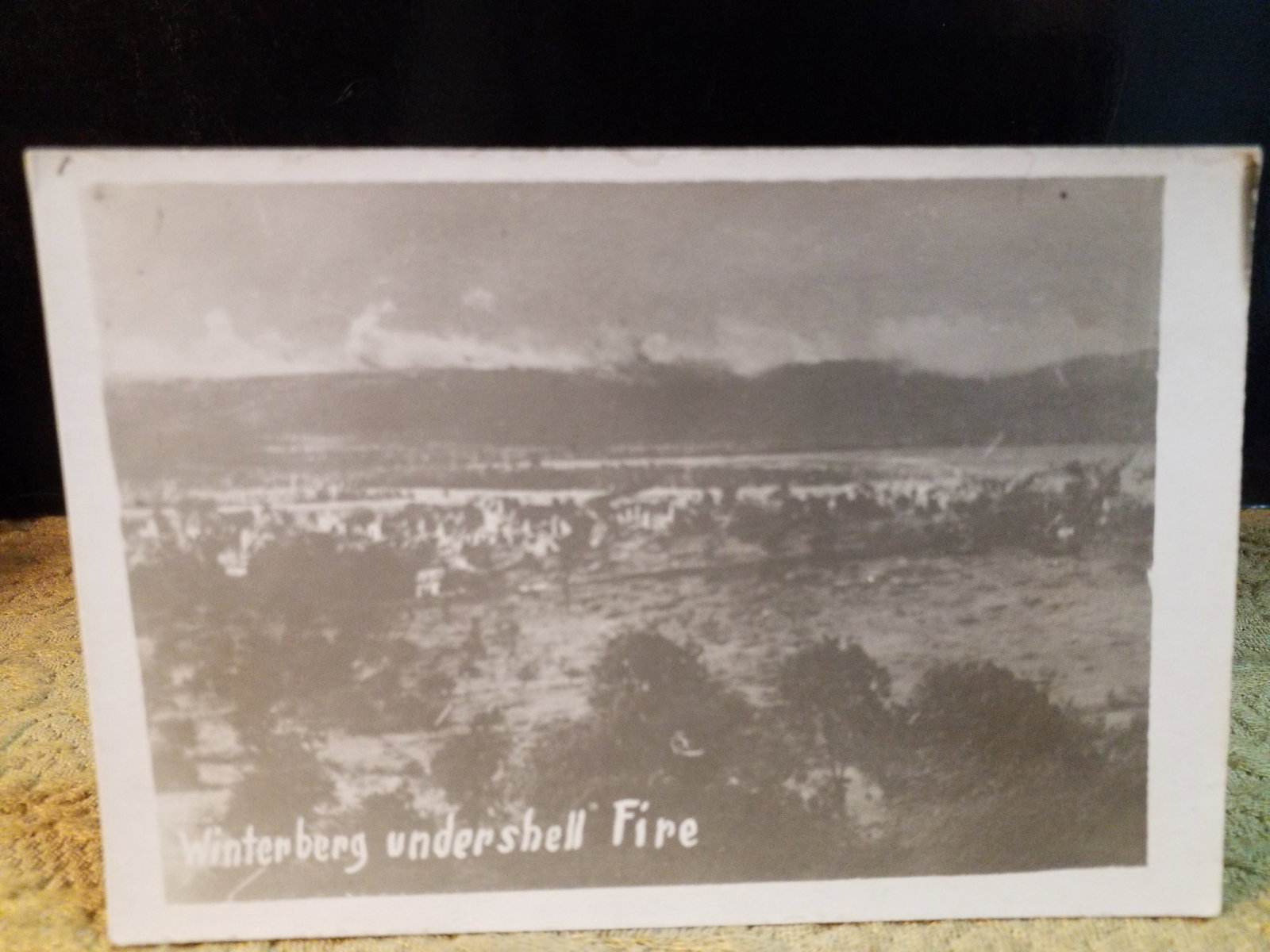 Original WWI RPPC Real Photo Postcard Winterburg Tunnel fire Tragedy Trapping 270 German Soldiers (1 of 2)