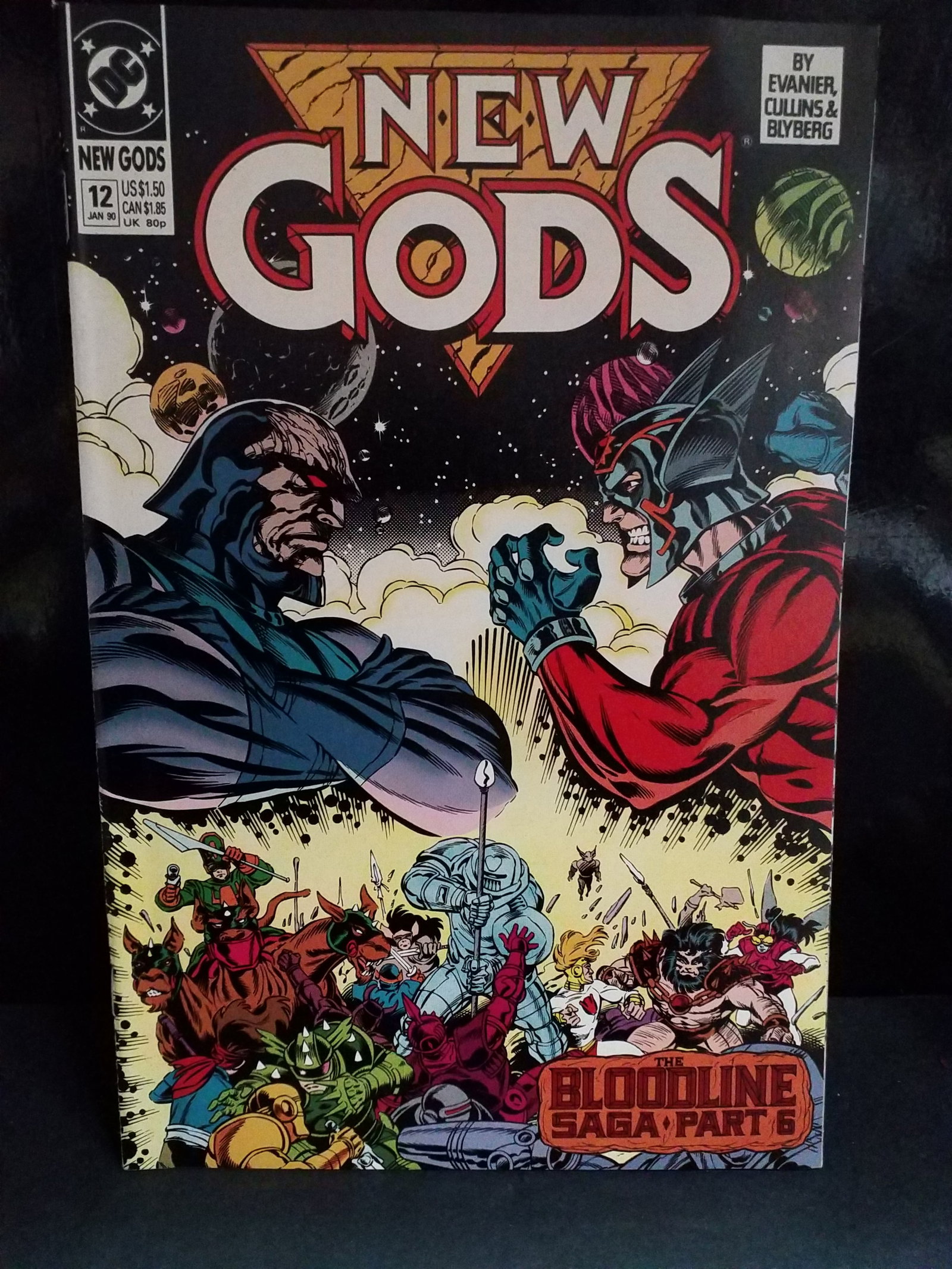 New Gods #12 (1990) DC Comics! Darkside! Orion! Bloodline Saga VF+/NM (1 of 2)