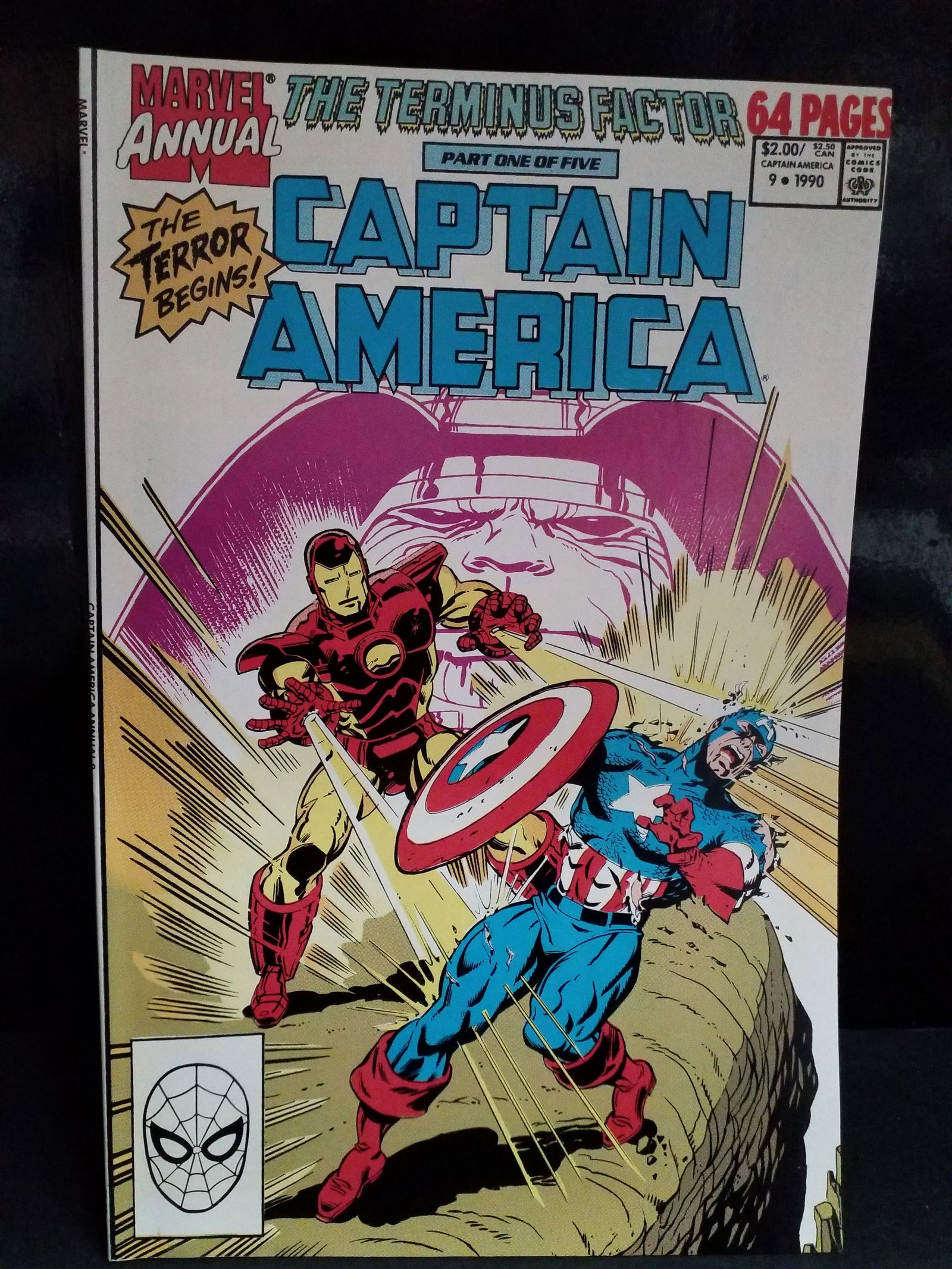 Captain America Annual #9 Vol. 1 1990 Marvel Comics 1st App Annual VF+/NM (1 of 2)