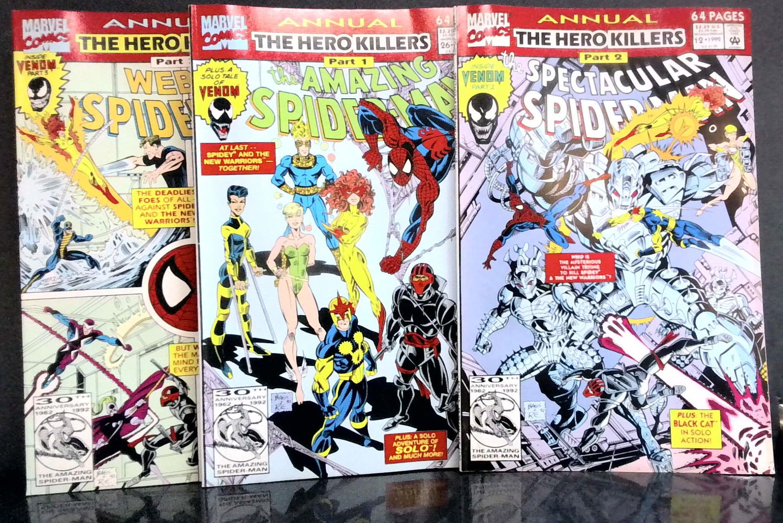 AMAZING SPIDER-MAN THE HERO KILLERS ANNUAL 1/2/3 1992 MARVEL COMICS VG+-MNT: In super condition. All Comics come bagged and boarded, Please view pictures. Comic books being added daily to this current sale. Please check back often. We Gladly Combine multiple winnings for shipm