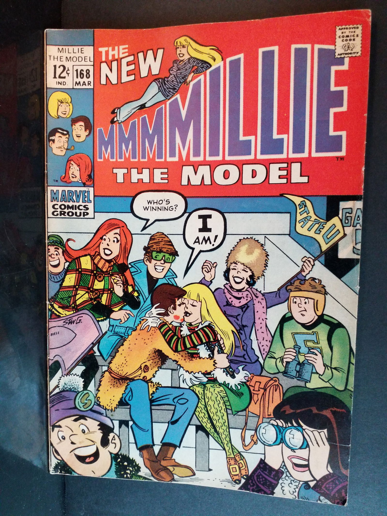 MILLIE THE MODEL #168 VG/F, Marvel Comics 1969 Stock NM-MNT: In super condition. Higher Grade comic. Although we are not comic book graders the majority of the comic books in this sale are in exceptional condition. All Comics come bagged and boarded, Please vie