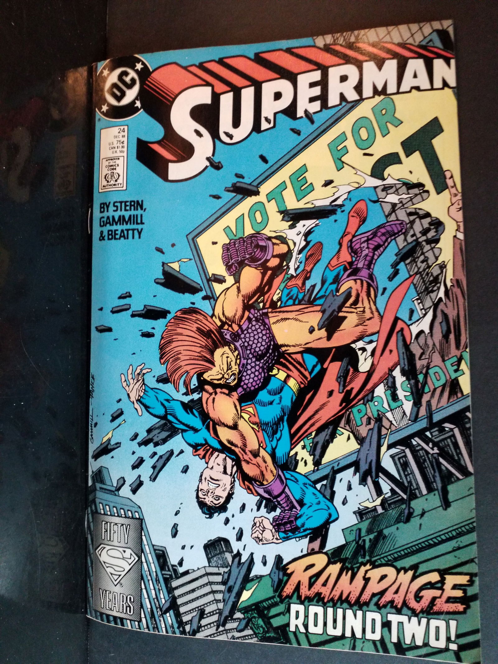 Superman #24 1988 DC Rampage Round Two Stern Gammill VG+-NM: A Higher Grade comic. Although we are not comic book graders the majority of the comic books in this sale are in exceptional condition. All Comics come bagged and boarded, Please view pictures. Comic