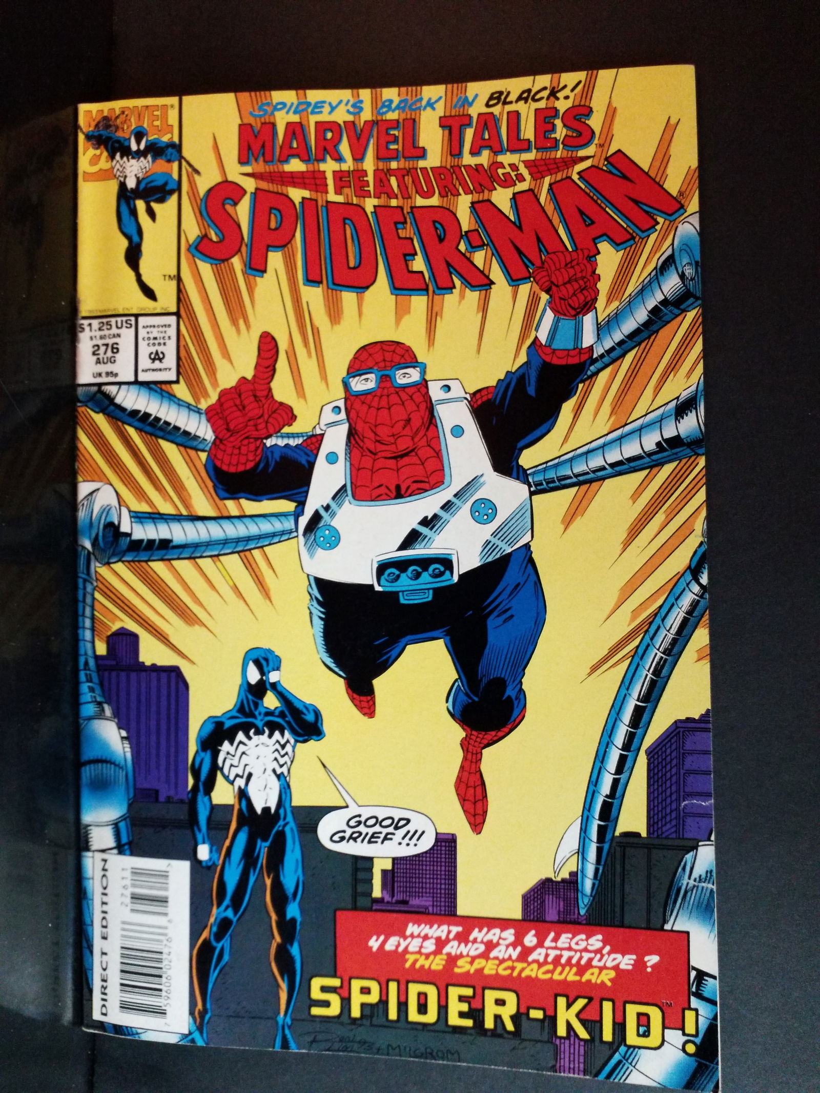 Marvel Tales #276 Newsstand – Featuring Spider-Man & Spider-Kid! (Marvel Comics VG+-NM (1 of 2)