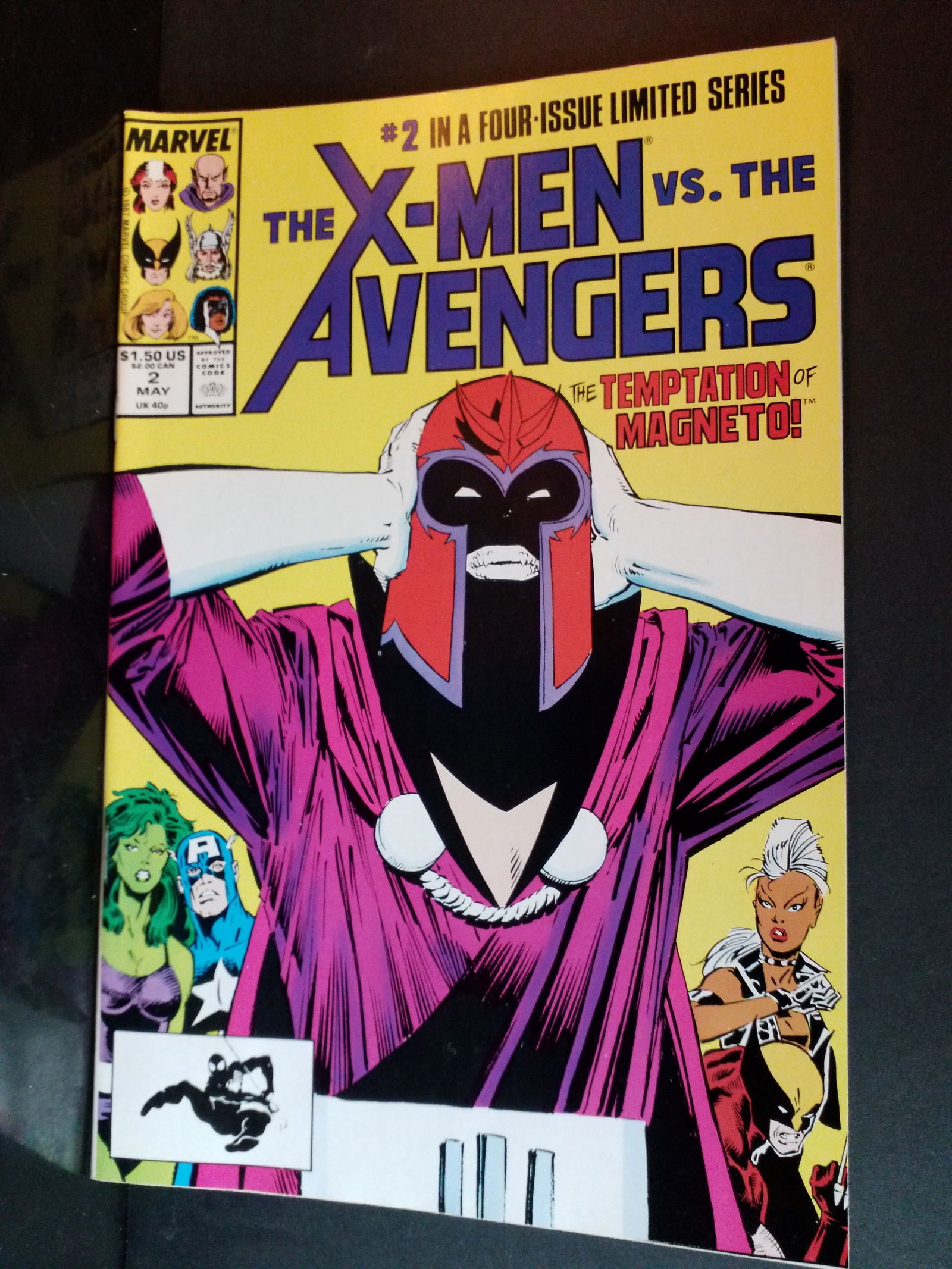 X-Men vs the Avengers Mini Series #2 Tempation of Magneto Wolverine C. America F-NM: A Higher Grade comic. Although we are not comic book graders the majority of the comic books in this sale are in exceptional condition. All Comics come bagged and boarded, Please view pictures. Comic