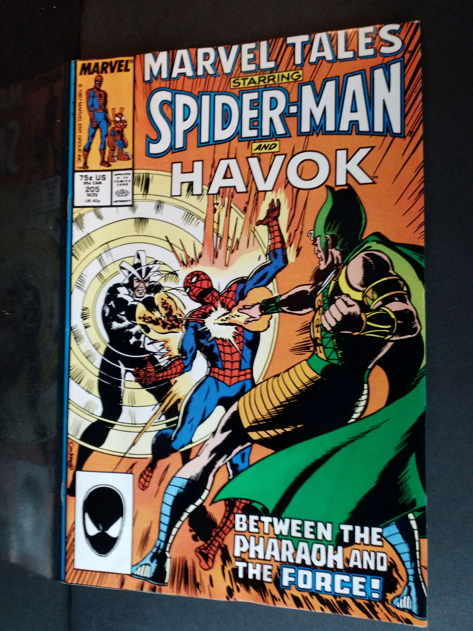 Marvel Tales #205 Starring Spider-Man and Havok X-Men Marvel Comics 1987 F-NM: A Higher Grade comic. Although we are not comic book graders the majority of the comic books in this sale are in exceptional condition. All Comics come bagged and boarded, Please view pictures. Comic