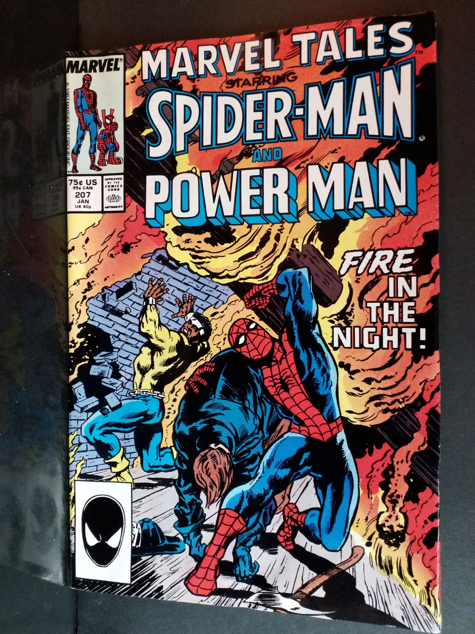 Marvel Tales #207 Starring Spider-Man and Power Man Jan 1988 F-NM: A Higher Grade comic. Although we are not comic book graders the majority of the comic books in this sale are in exceptional condition. All Comics come bagged and boarded, Please view pictures. Comic