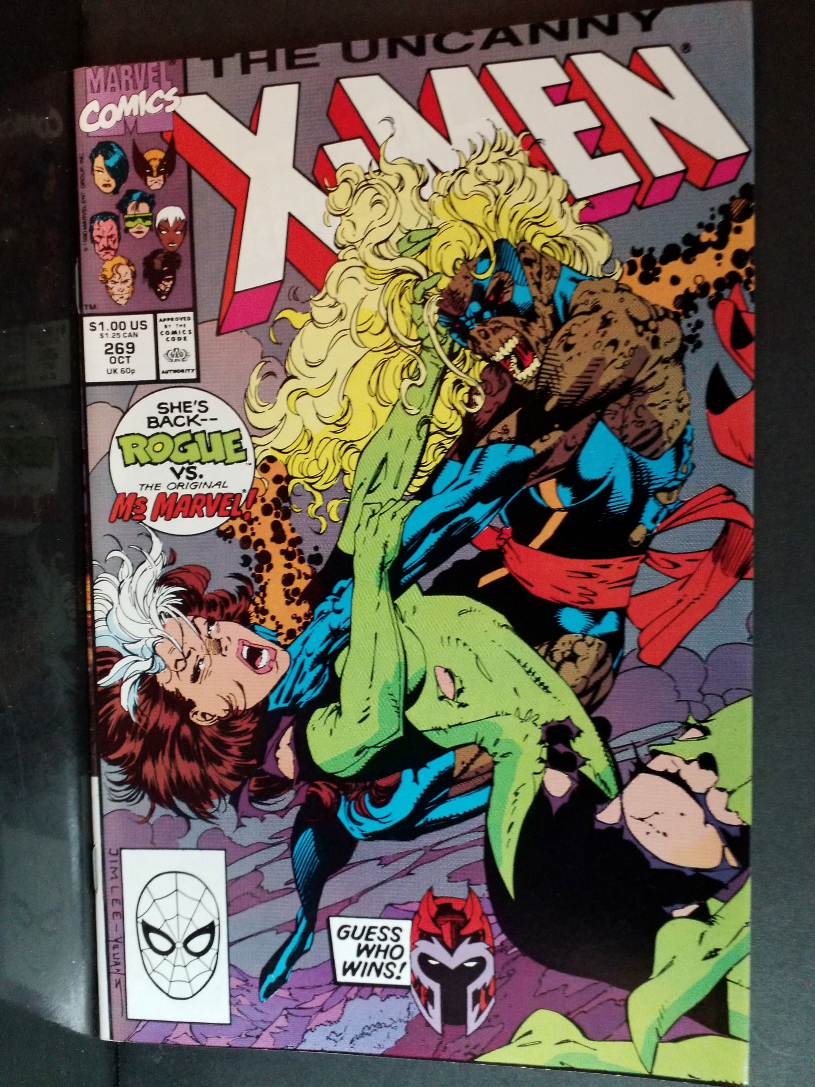 Uncanny X-Men #269 Rogue vs Ms Marvel comics F-NM: A Higher Grade comic. Although we are not comic book graders the majority of the comic books in this sale are in exceptional condition. All Comics come bagged and boarded, Please view pictures. Comic