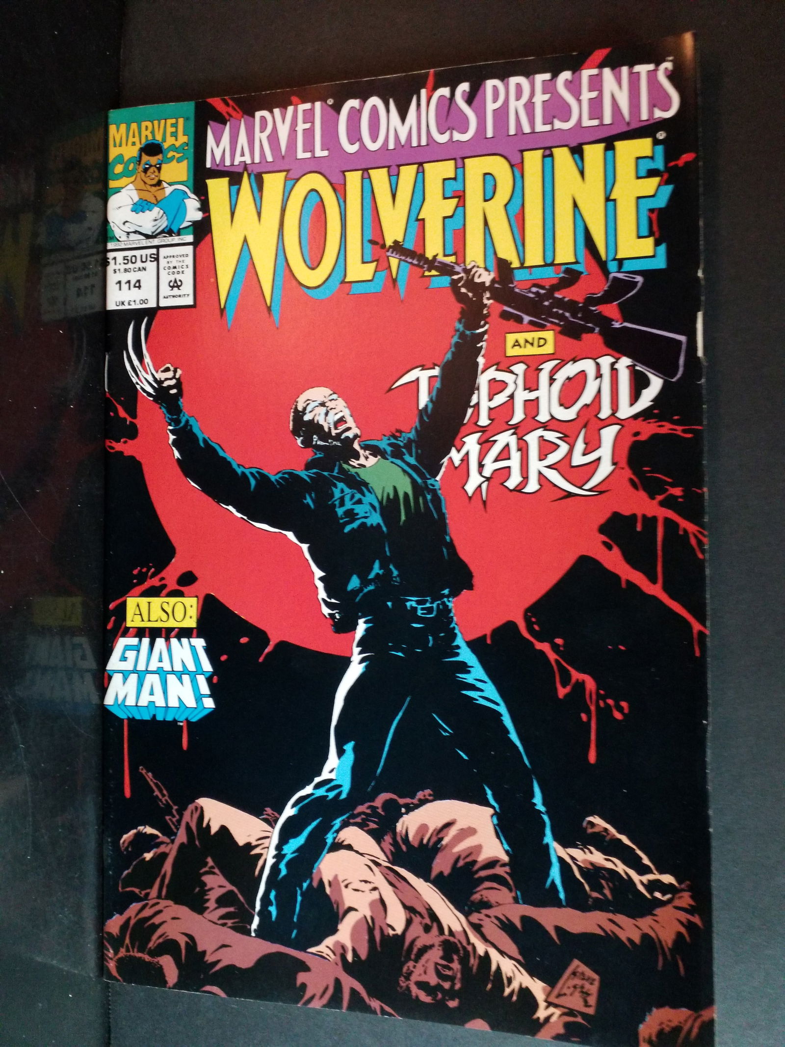 Marvel Comics Presents Wolverine 114 (1992) Giant-Man Typhoid Mary F+-NM: A Higher Grade comic. Although we are not comic book graders the majority of the comic books in this sale are in exceptional condition. All Comics come bagged and boarded, Please view pictures. Comic