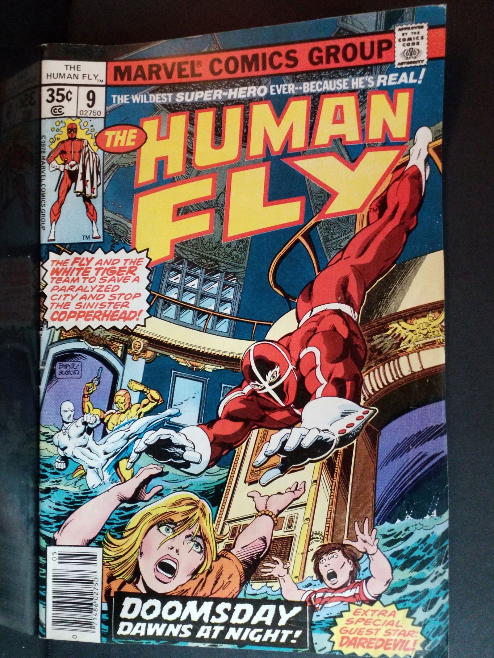 The Human Fly #9 Daredevil The Fly The Sinister Copperhead F-NM: A Higher Grade comic. Although we are not comic book graders the majority of the comic books in this sale are in exceptional condition. All Comics come bagged and boarded, Please view pictures. Comic