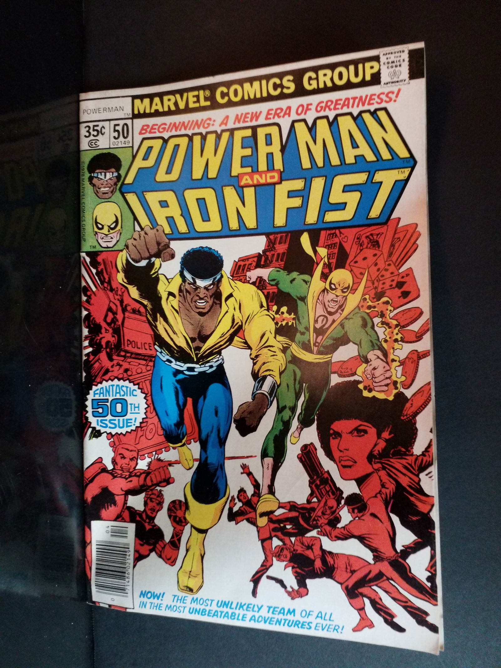 Power Man and Iron Fist Marvel Comics #50 Fantastic 50th Issue F-NM: A Higher Grade comic. Although we are not comic book graders the majority of the comic books in this sale are in exceptional condition. All Comics come bagged and boarded, Please view pictures. Comic