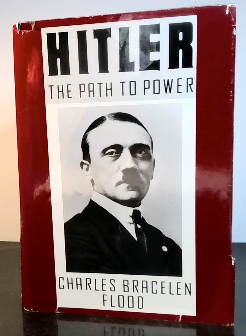 Hitler Path to Power Illustrated in jacket Fairly Large Heavy Volume by Charles Bracelen Flood 1989: Over 675 pages, Hardcover, published by Houghton Mifflin sturdy book, internally bright, hardcover overall in good condition. Please view all pictures for further condition and content details. More B