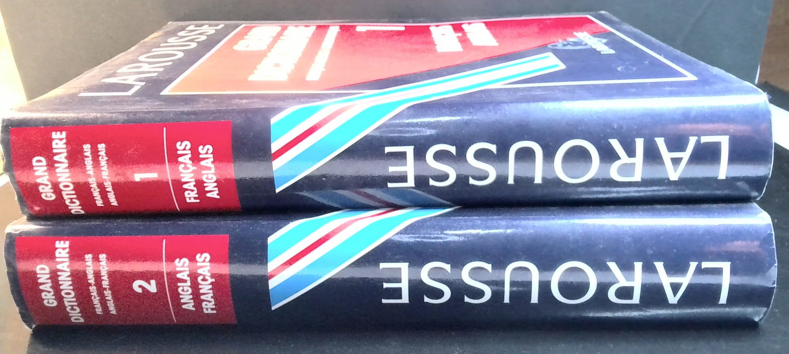 Larousse Grand Dictionaire French-English Dictionary 2 volume set in jackets (1 of 5)