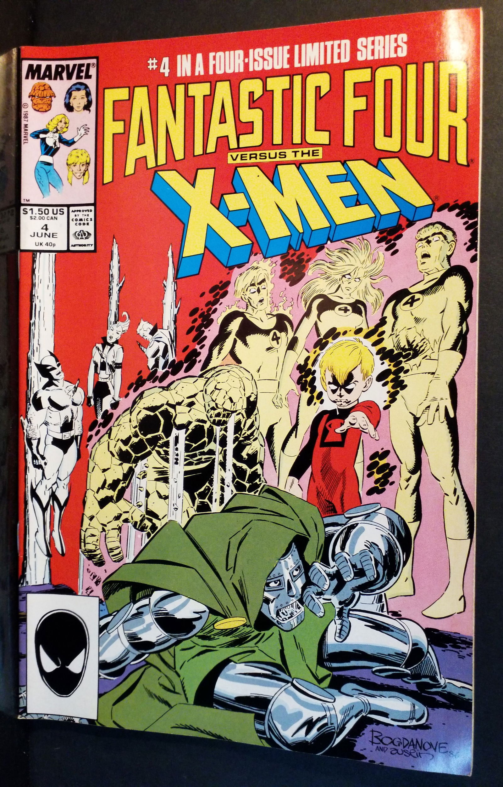 Vintage 1987 Fantastic Four vs the X-Men #4 Doctor Doom 1st Anya Cameo Key F+-NM: A Higher Grade comic. Although we are not comic book graders the majority of the comic books in this sale are in exceptional condition. All Comics come bagged and boarded, Please view pictures. Comic