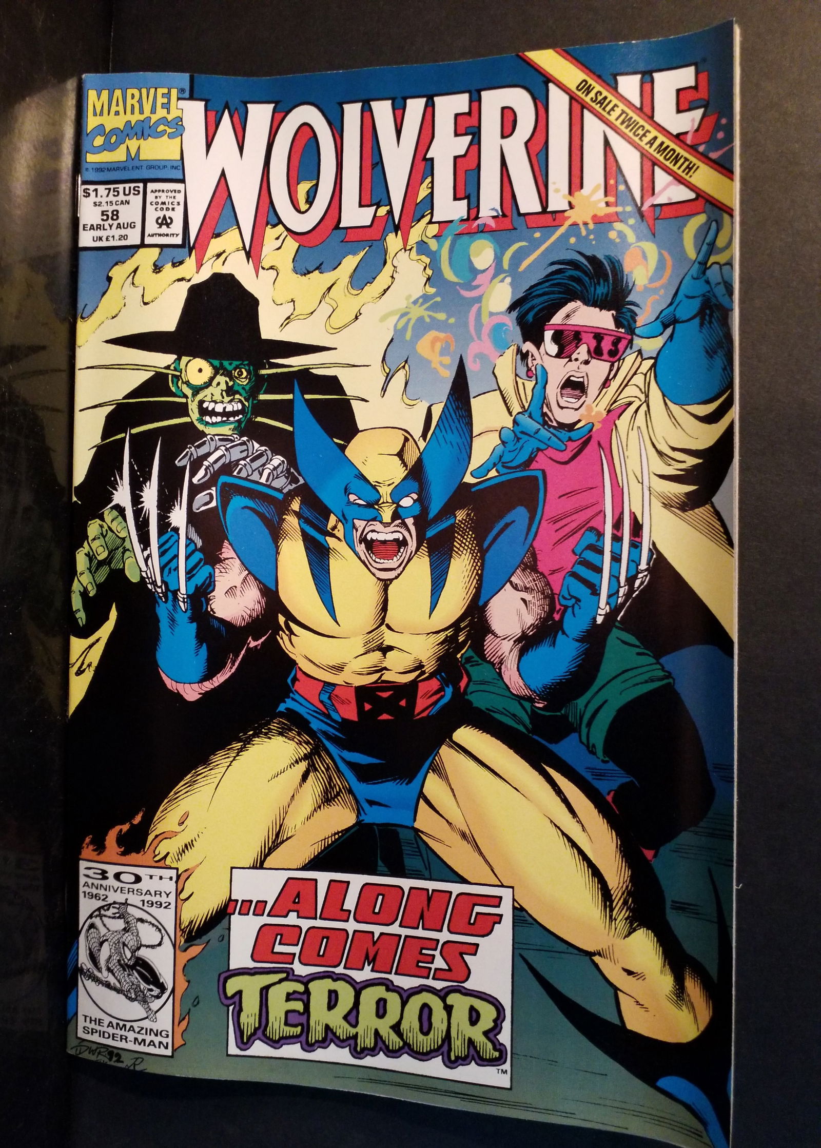 Wolverine #58 Direct Marvel 1992 Logan X-Men Terror & Jubilee F+-VF (1 of 1)