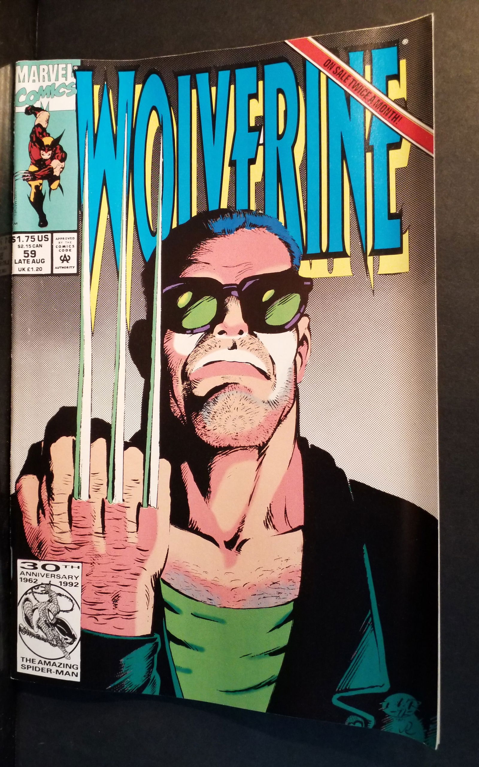 Wolverine #59 Direct Marvel 1992 Logan X-Men Larry Hama & Marc Silvestri F+-VF (1 of 2)