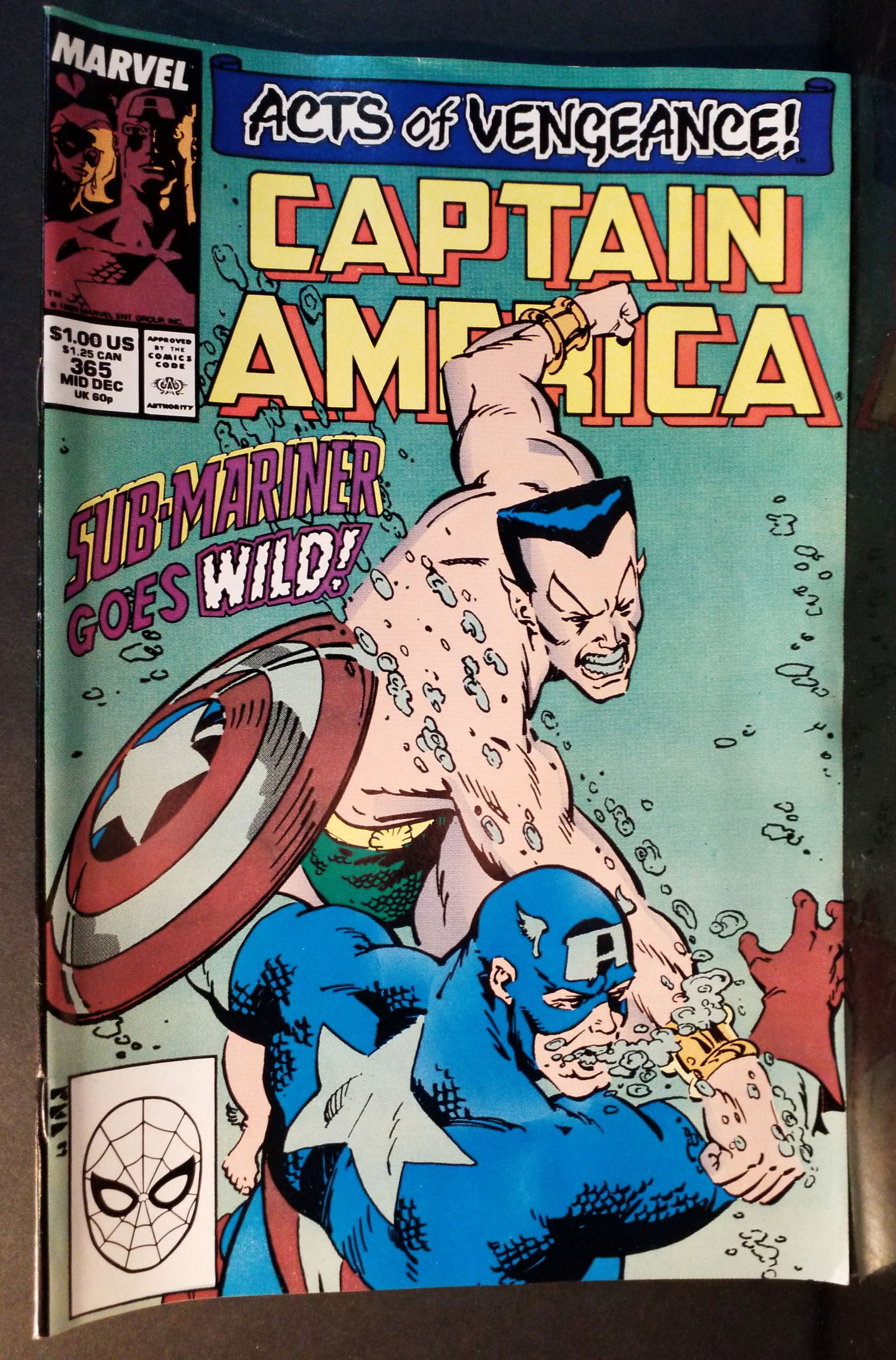 Captain America Acts of Vengeance, Sub Mariner #365 Marvel Comics F+-VF: A Higher Grade comic. Although we are not comic book graders the majority of the comic books in this sale are in exceptional condition. All Comics come bagged and boarded, Please view pictures. Comic