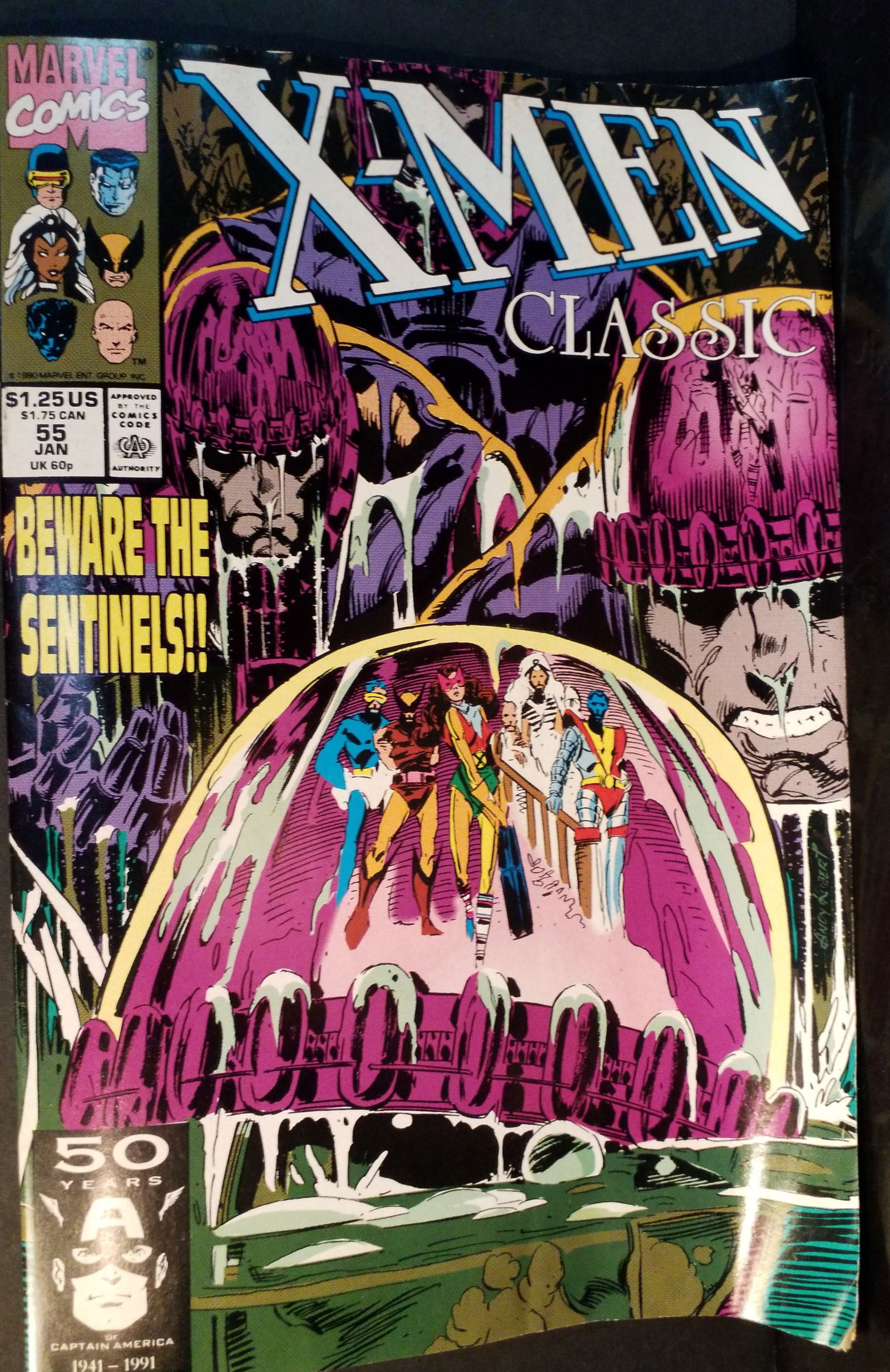 X-Men Classic #55 January 1991 Andy Kubert Sentinels VF-NM: A Higher Grade comic. Although we are not comic book graders the majority of the comic books in this sale are in exceptional condition. All Comics come bagged and boarded, Please view pictures. Comic