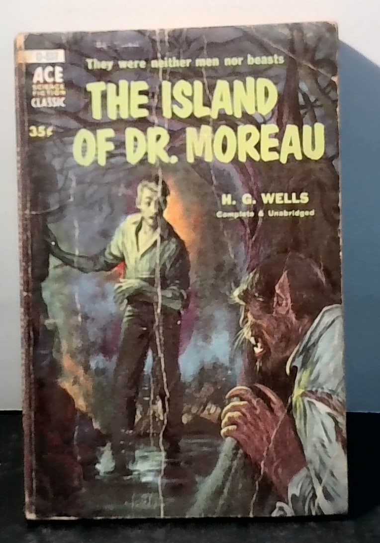 The Island of Dr. Moreau H G Wells Ace paperback Sci Fi Vintage Paperback: Vintage paperback , VG. Please view picture for content and condition specifics.