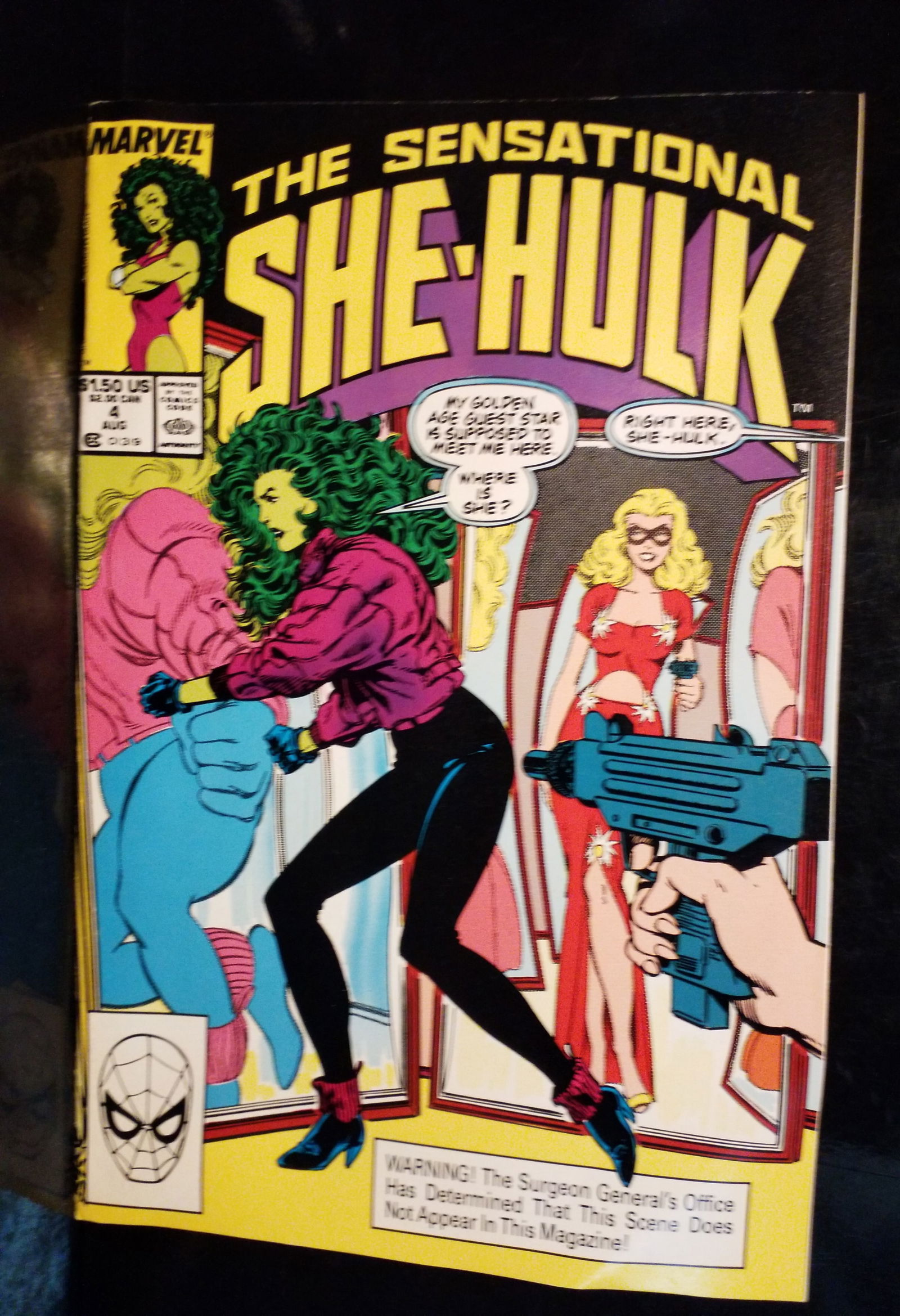 Sensational She-Hulk (1989) #4 John Byrne Blonde Phantom Cover VF+-NM: A Higher Grade comic. Although we are not comic book graders the majority of the comic books in this sale are in exceptional condition. All Comics come bagged and boarded, Please view pictures. Comic