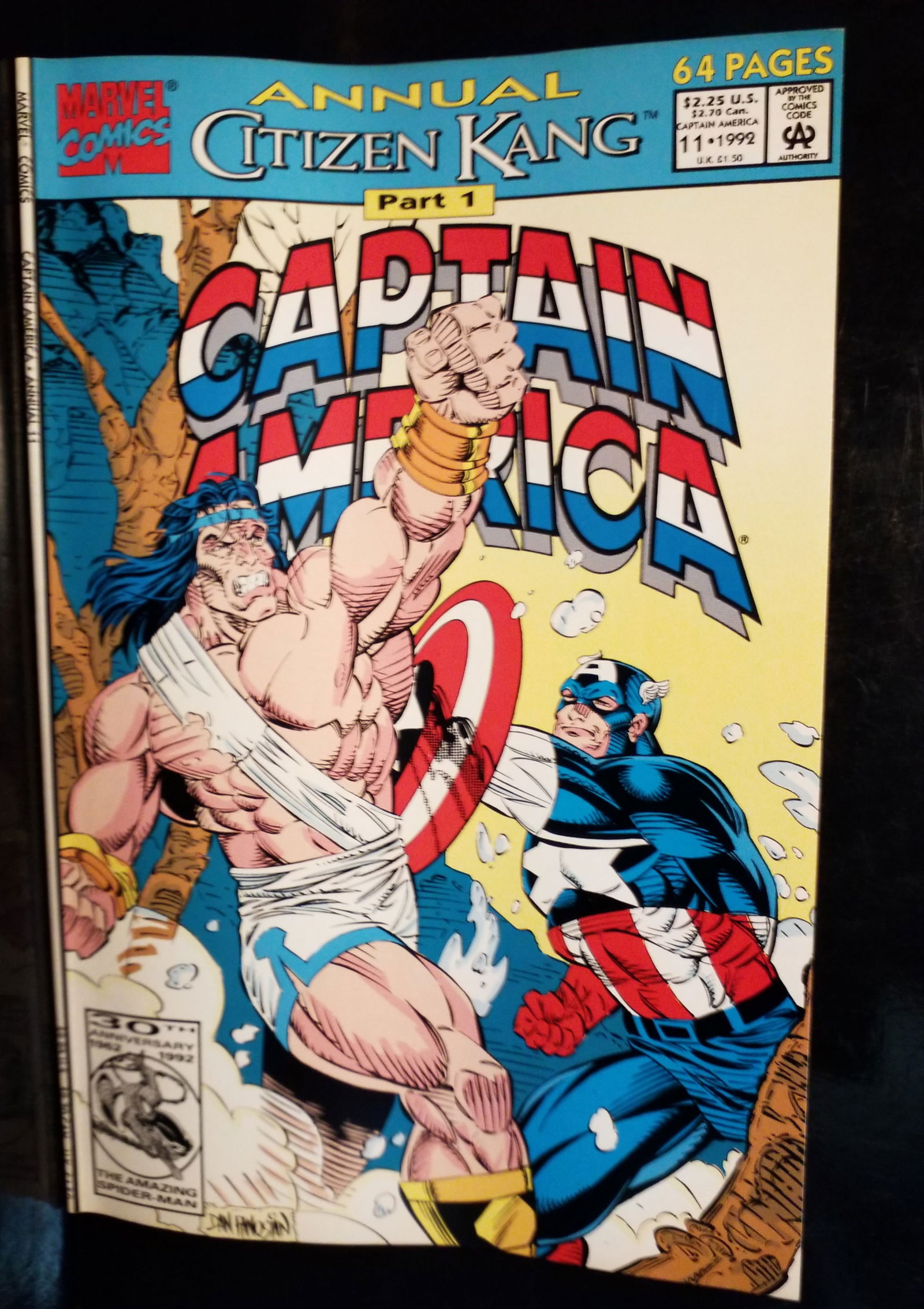 Marvel Captain America Annual #11 Comic Book 1992 Citizen Kang Part One VF+-NM (1 of 1)