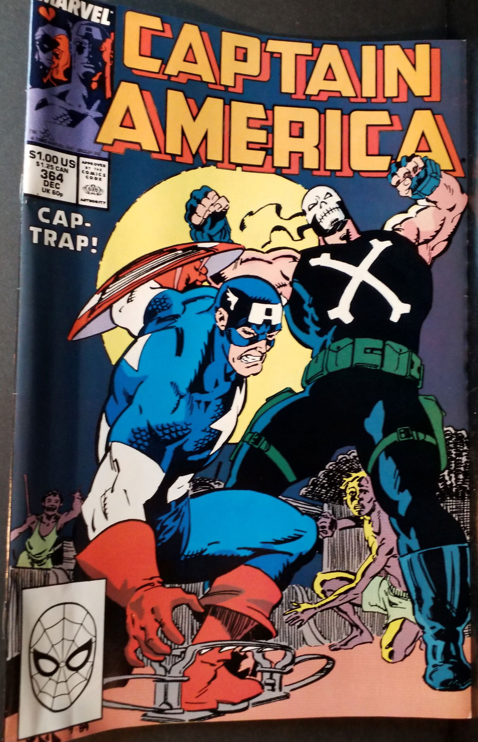CAPTAIN AMERICA #364 Crossbones MARVEL Comics VF+-NM (1 of 2)