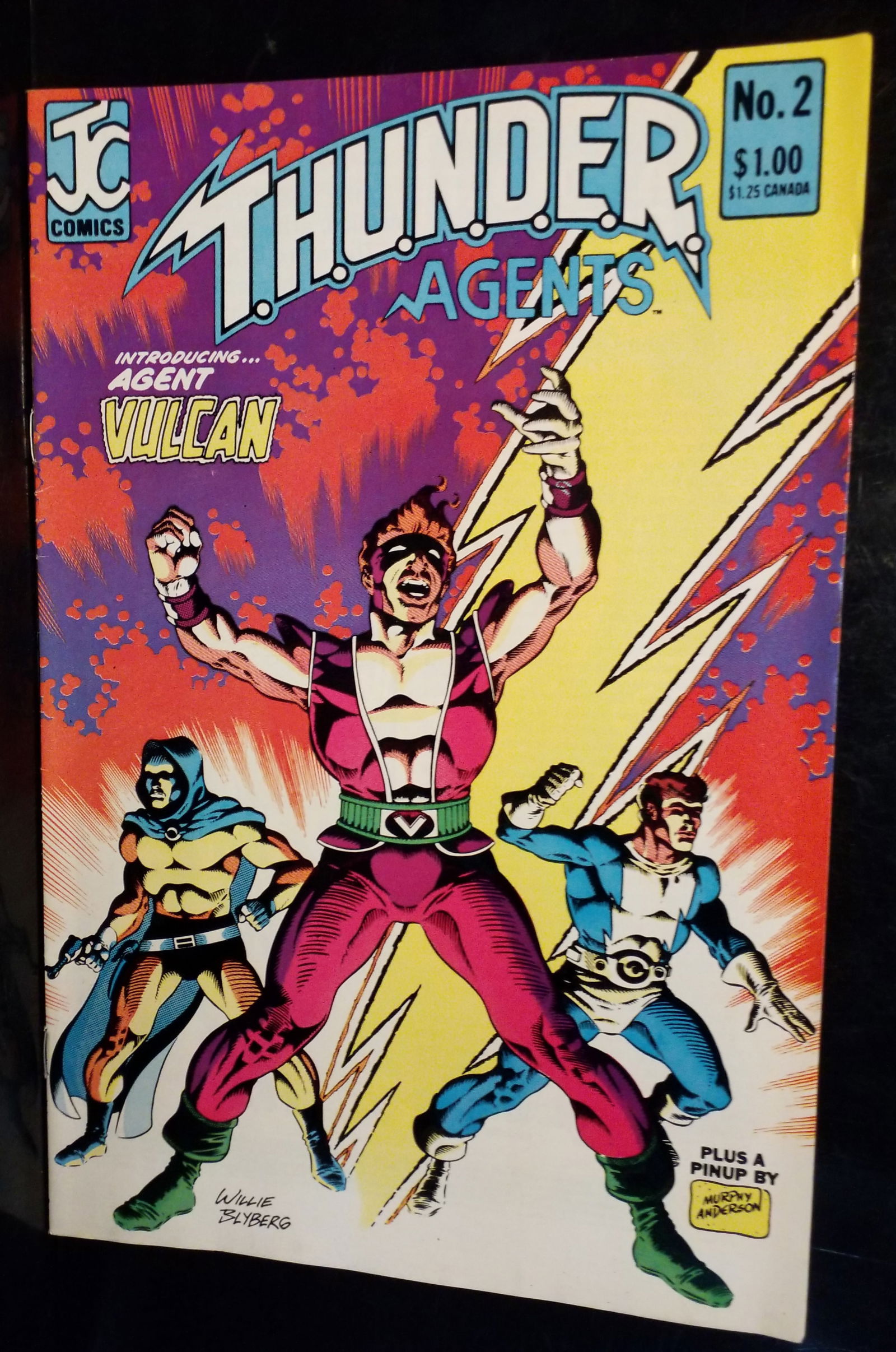 THUNDER Agents #2 1984 JC Comics VG Introducing agent Vulcan JC Production Comics VF+-NM: A Higher Grade comic. Although we are not comic book graders the majority of the comic books in this sale are in exceptional condition. All Comics come bagged and boarded, Please view pictures. Comic