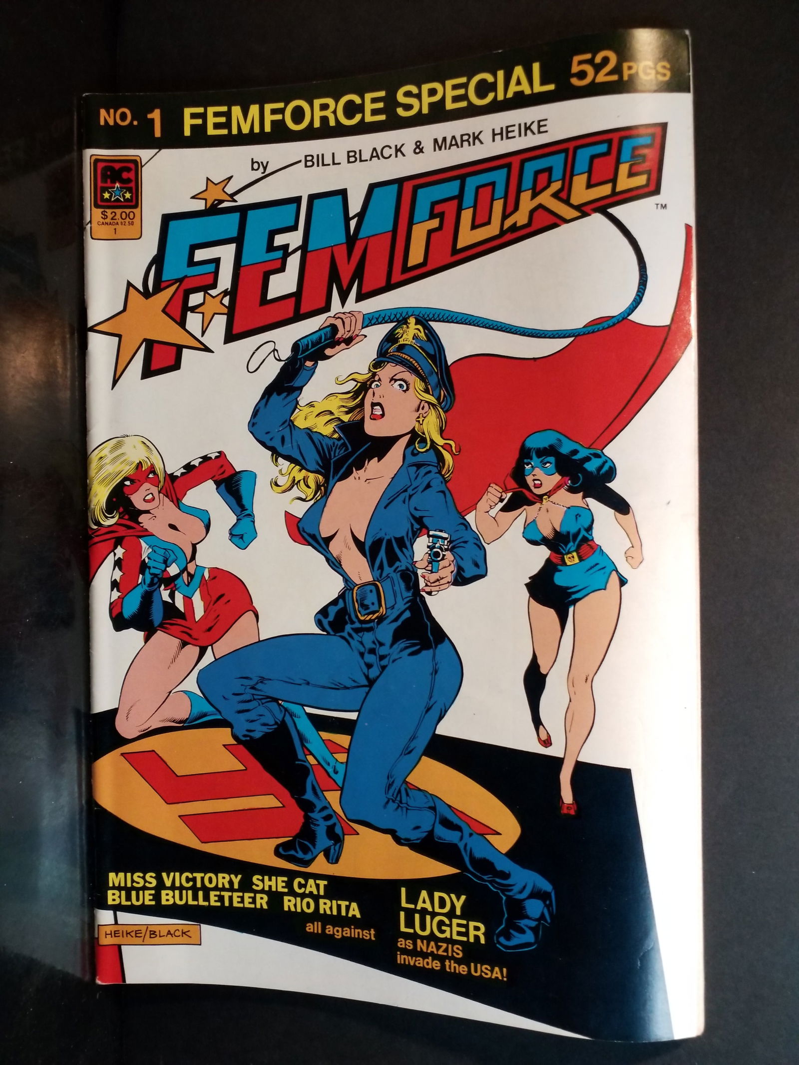 FEMFORCE Special #1 She-Cat Victory Rio Rita Lady Luger 1984 AC Comics VF+-NM: A Higher Grade comic. Although we are not comic book graders the majority of the comic books in this sale are in exceptional condition. All Comics come bagged and boarded, Please view pictures. Comic