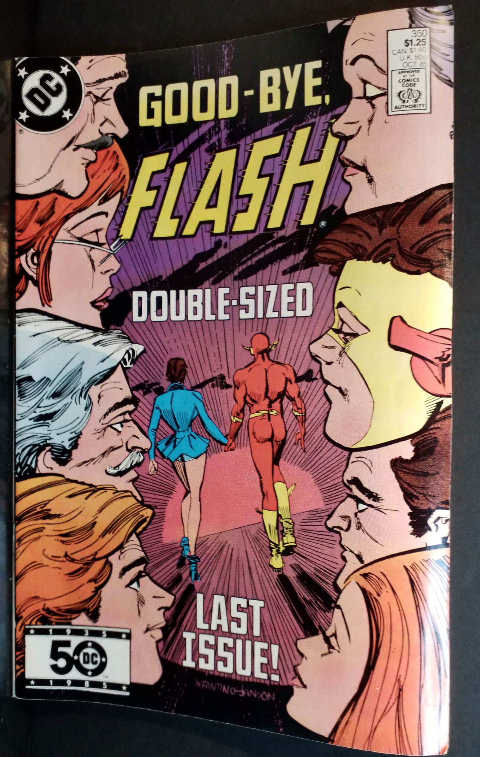 Flash #350 Good-Bye Flash-Double Sized Last Issue DC Higher Grade Comic VF+-NM: A Higher Grade comic. Although we are not comic book graders the majority of the comic books in this sale are in exceptional condition. All Comics come bagged and boarded, Please view pictures. Comic
