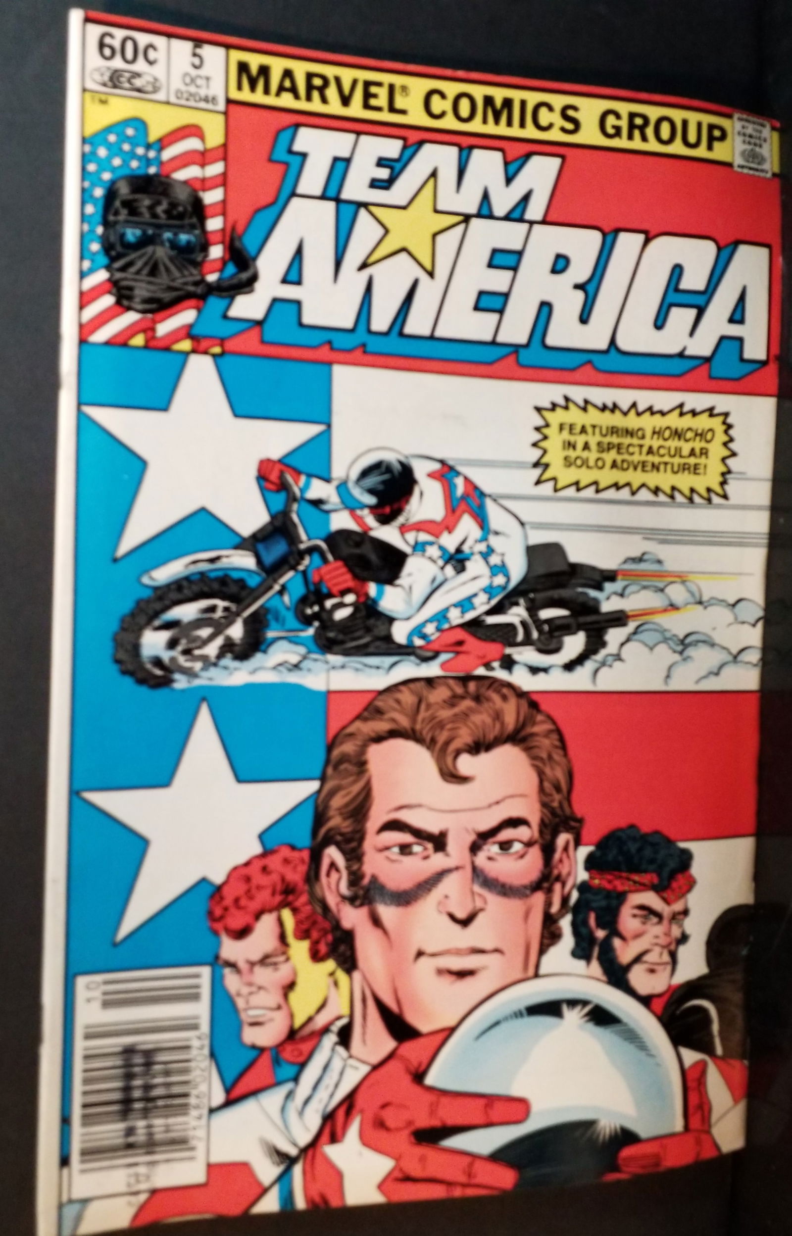 Team America #5 1982 Marvel Comics 1st App Motor Cycle cover Honcho High Grade Comic Book VF+-NM: A Higher Grade comic. Although we are not comic book graders the majority of the comic books in this sale are in exceptional condition. All Comics come bagged and boarded, Please view pictures. Comic