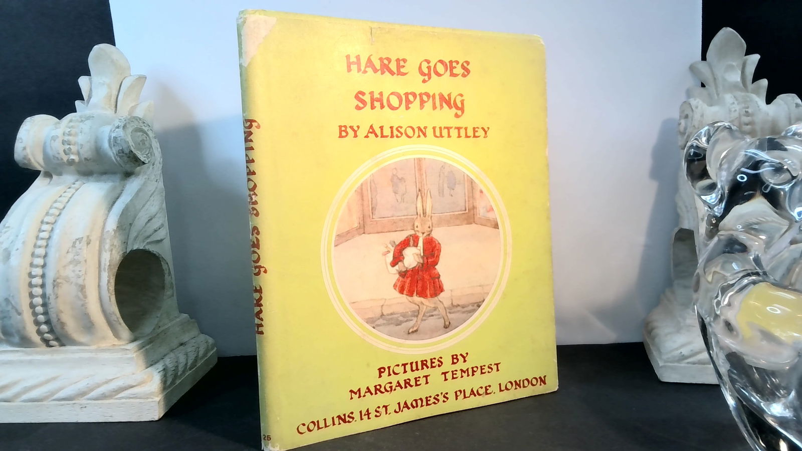 Hare Goes Shopping by Alison Uttley Scarce 1st in jacket: In very good condition. Published in 1926, 1st ed. in clipped jacket, scarce, vg. condition We are happy to combine multiple purchases for shipment savings. Adding Items daily to our current auction.