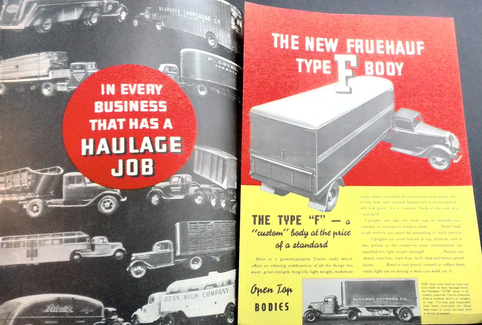 An Original Collection of 1930s Illustrated Truck Advertisements Brochures etc. (1 of 20)