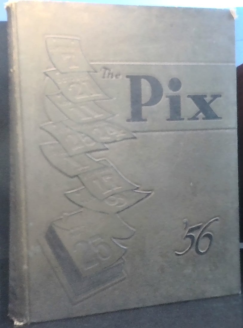 Class of 1958 the PiX of Central High School Little Rock Arkansas Sports signatures etc: Published by Central High School in Little Rock Arkansas in 1958, lots of signature and hand written inscriptions, illustrated, , Neat olde carved cover book with some tape marks Over 400 pages. Prett